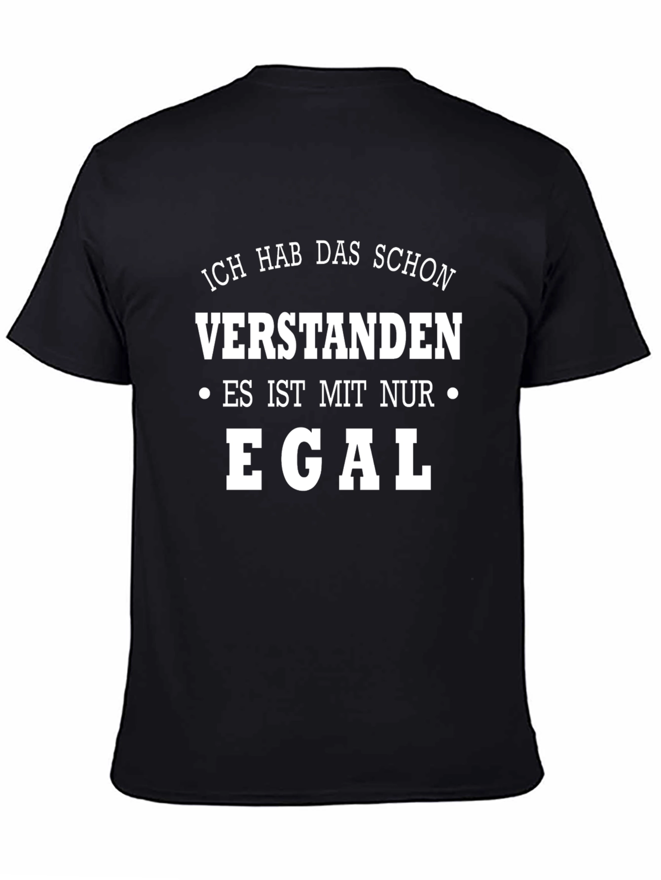 Ich Hab Das Schon Verstanden Black Graphic Tee