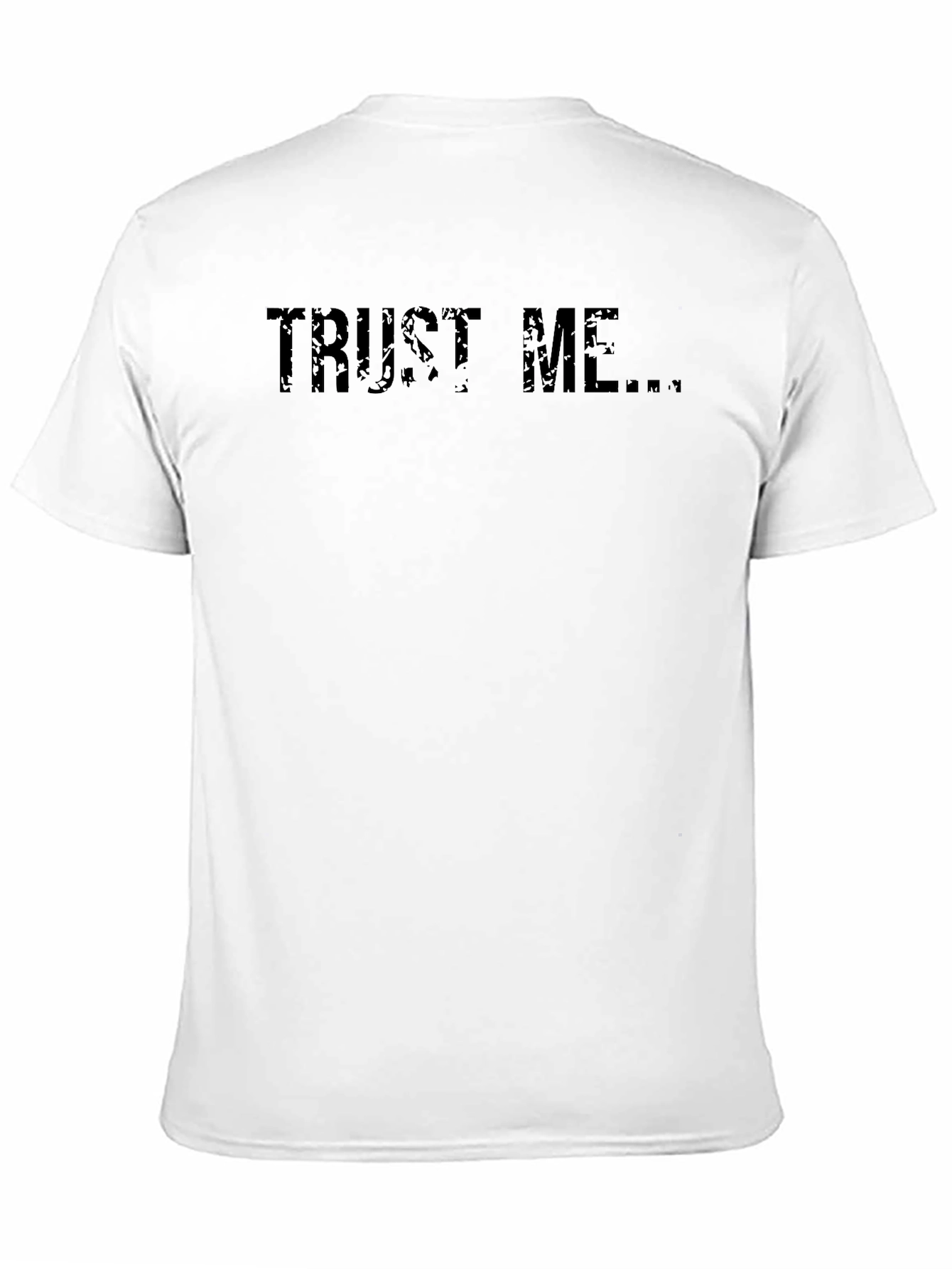 Trust Me Graphic Tee - Black Cotton T-Shirt