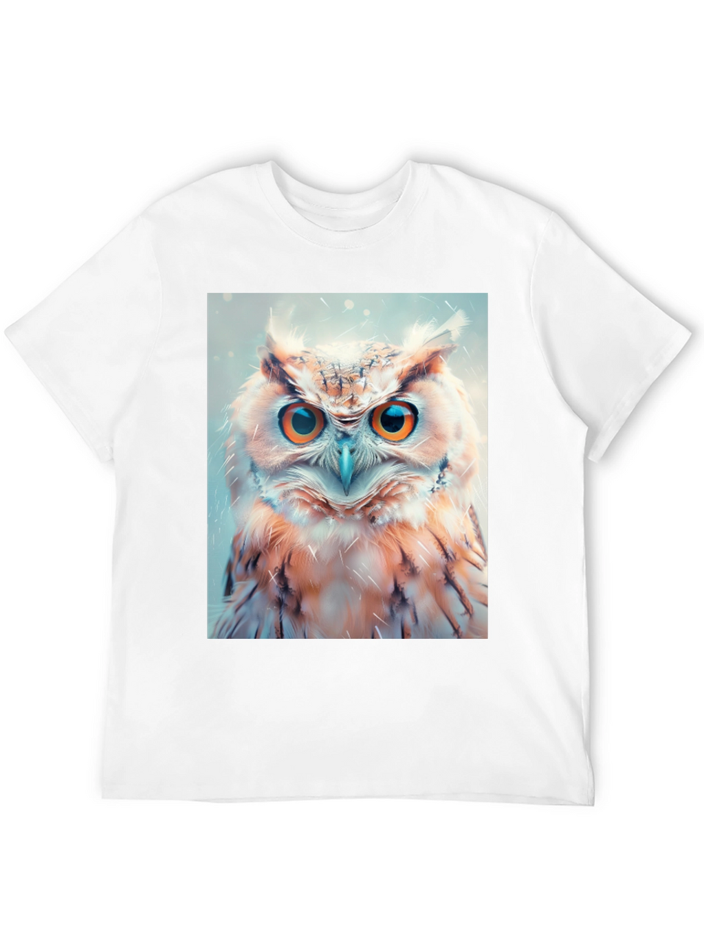 Owl Print Black T-Shirt