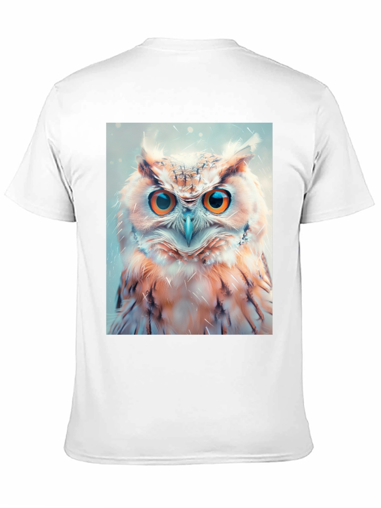 Owl Print Black T-Shirt