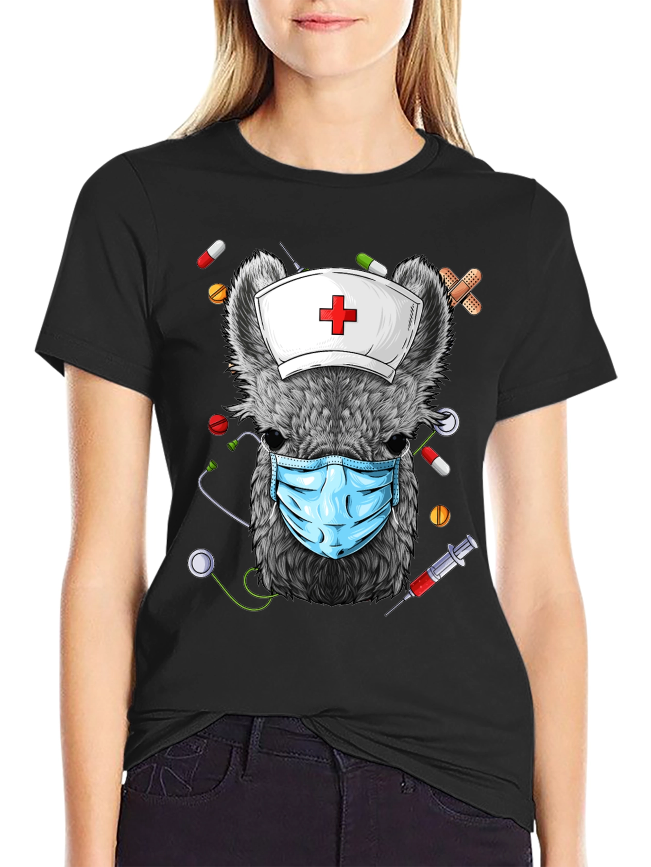 Nurse Possum Graphic T-Shirt