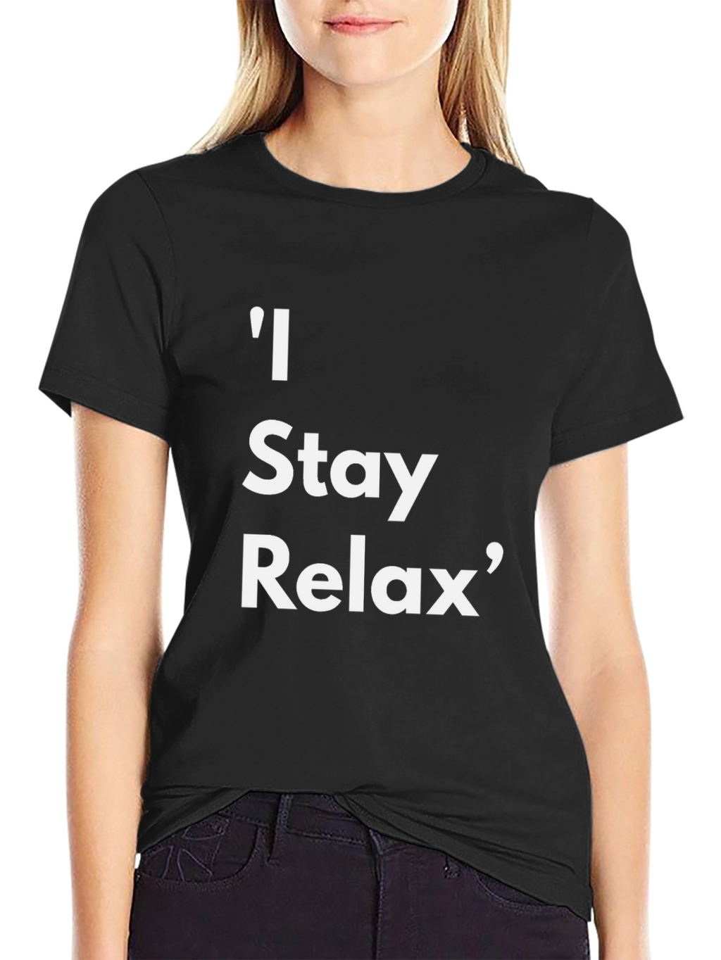 Relaxed Fit Tee: I Stay Relax Graphic T-Shirt