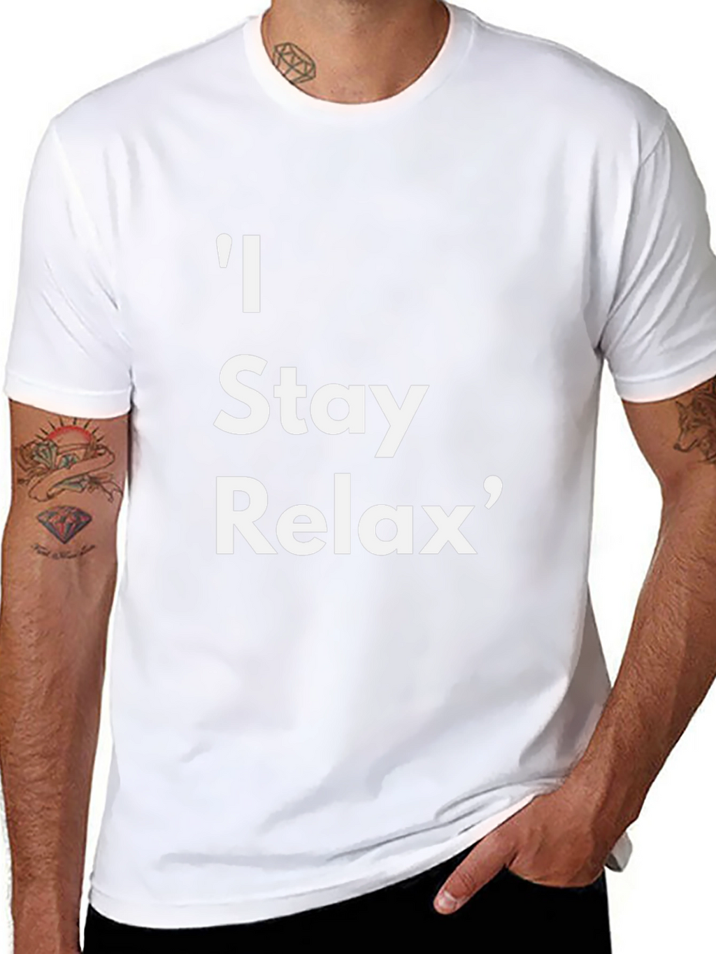 Relaxed Fit Tee: I Stay Relax Graphic T-Shirt