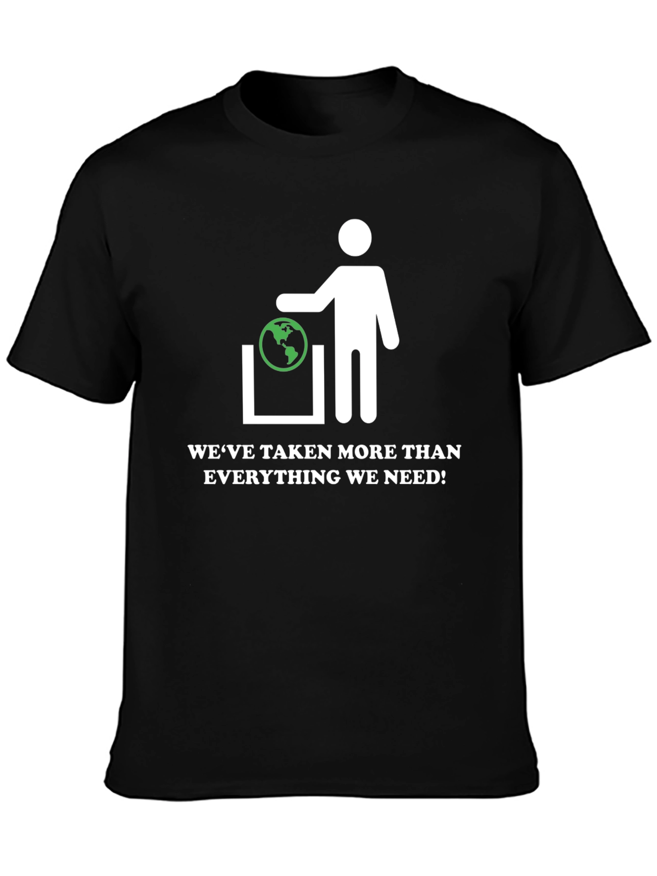 Earth In Trash Can Graphic Tee