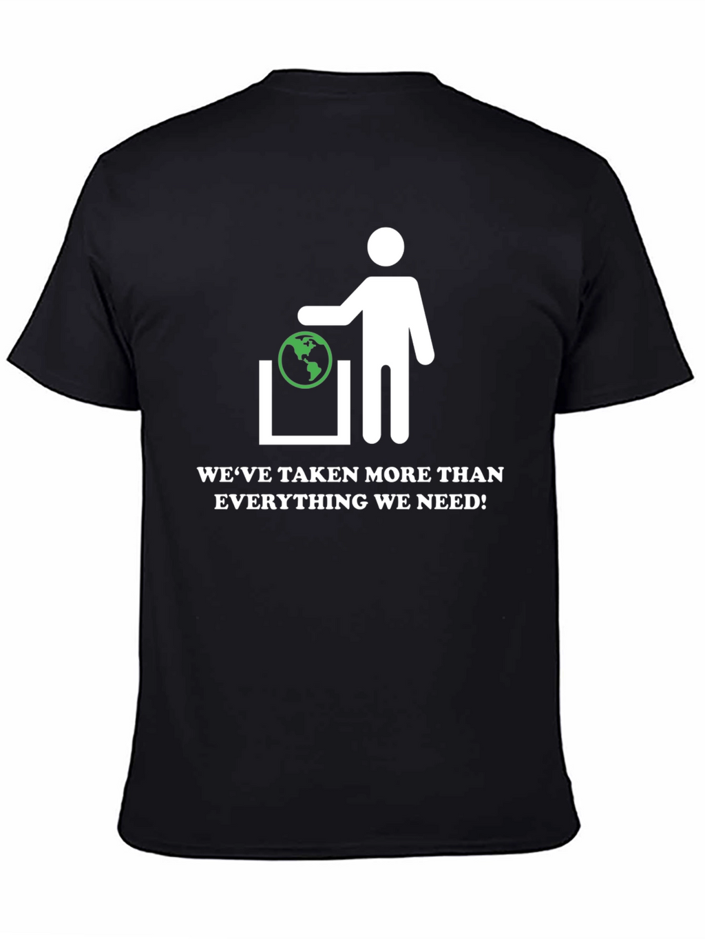 Earth In Trash Can Graphic Tee