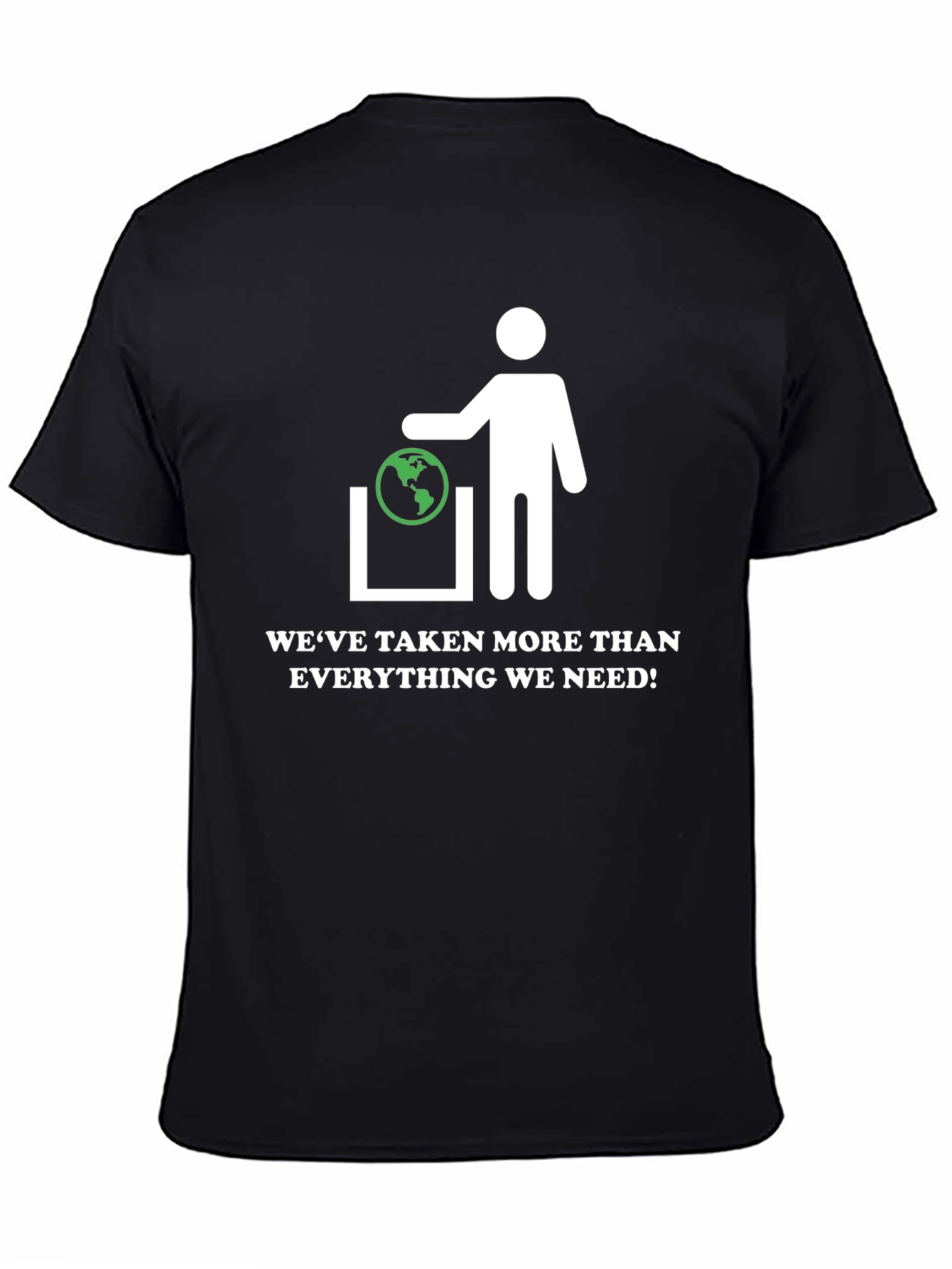 Earth In Trash Can Graphic Tee