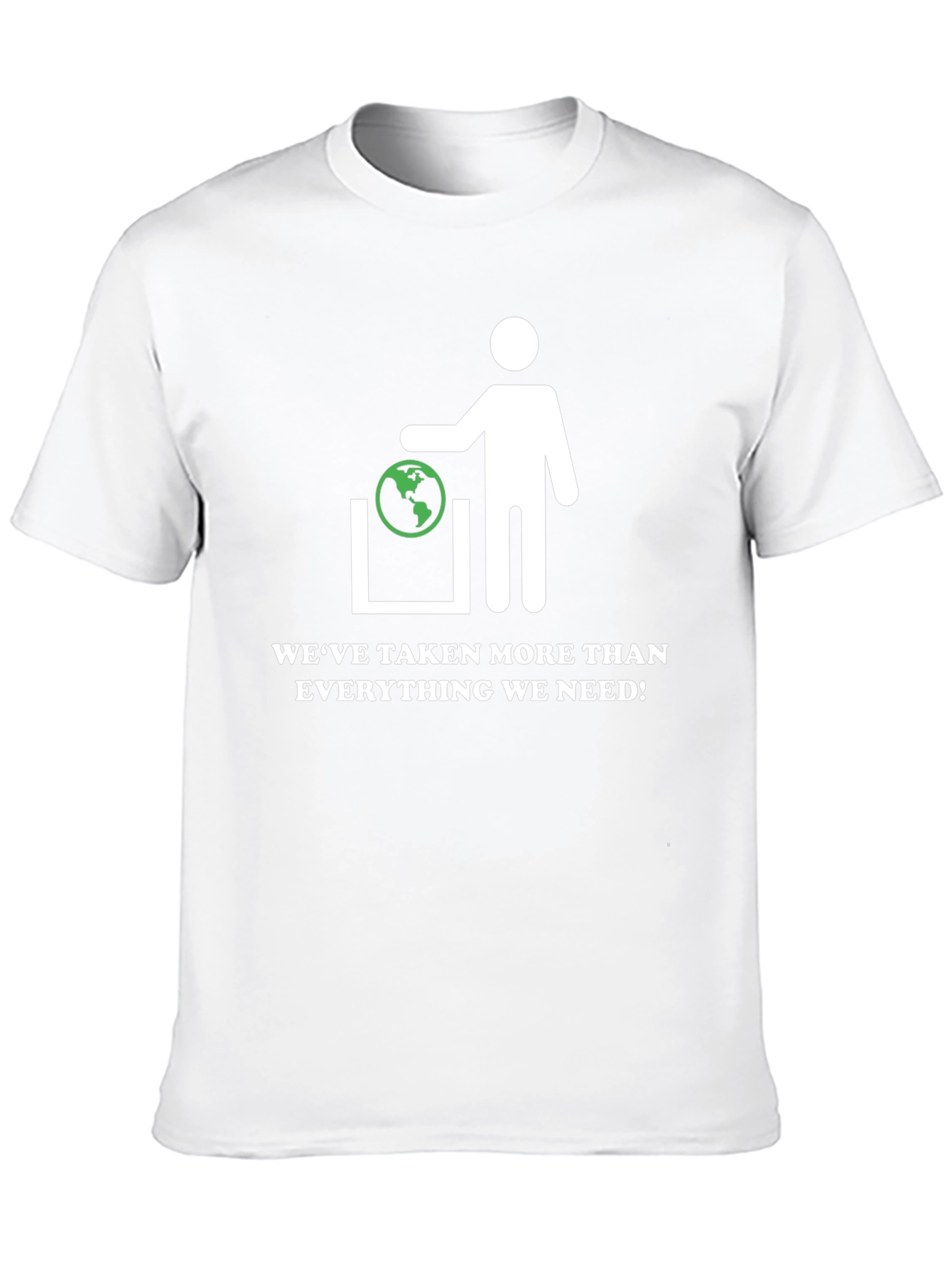 Earth In Trash Can Graphic Tee