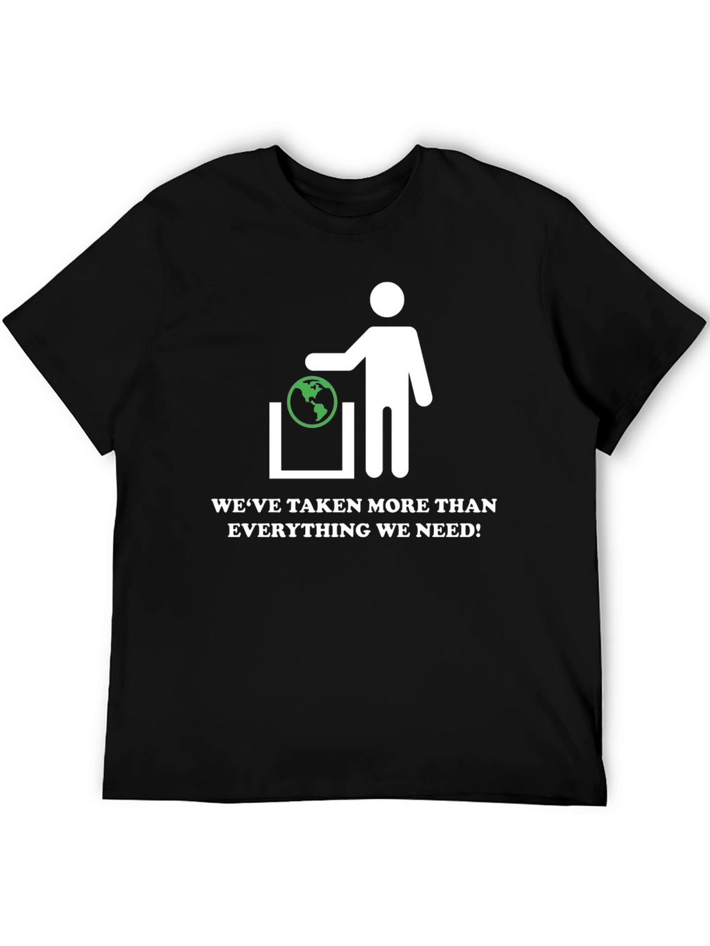 Earth In Trash Can Graphic Tee