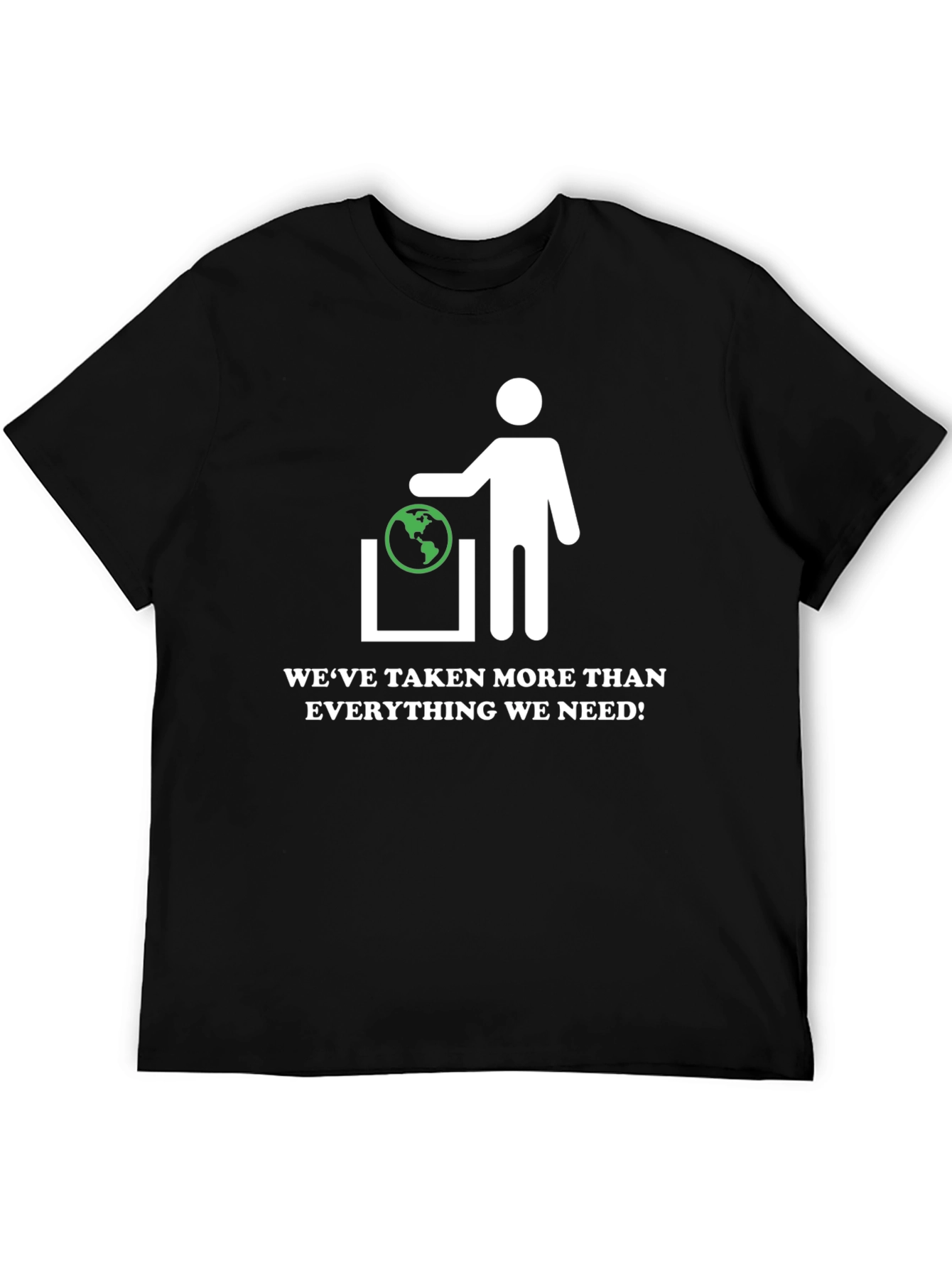 Earth In Trash Can Graphic Tee