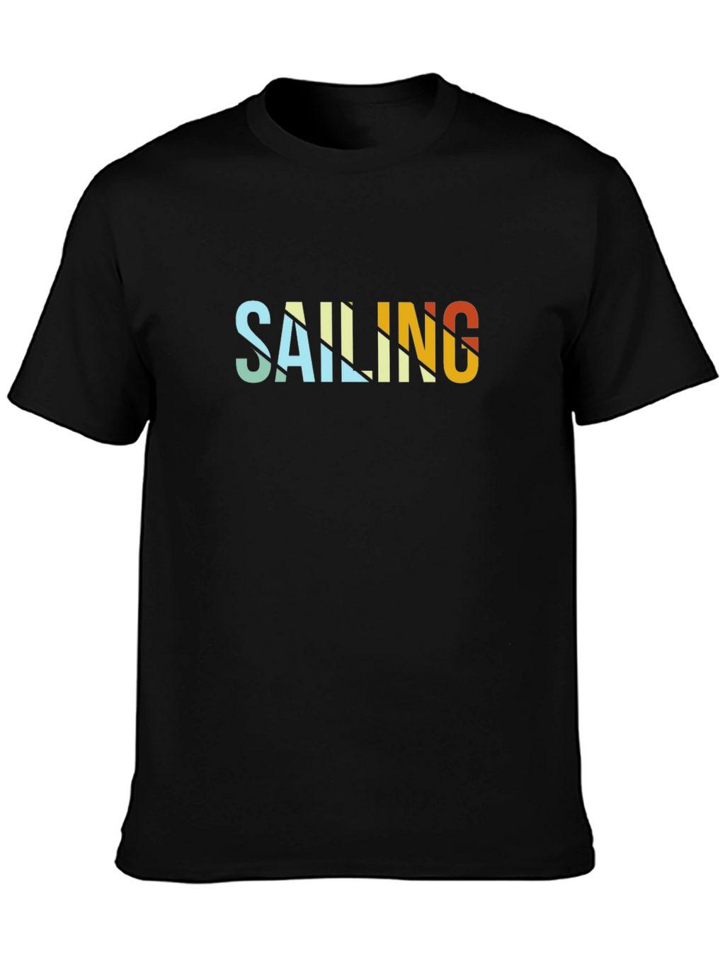 Sailing Graphic Black T-Shirt