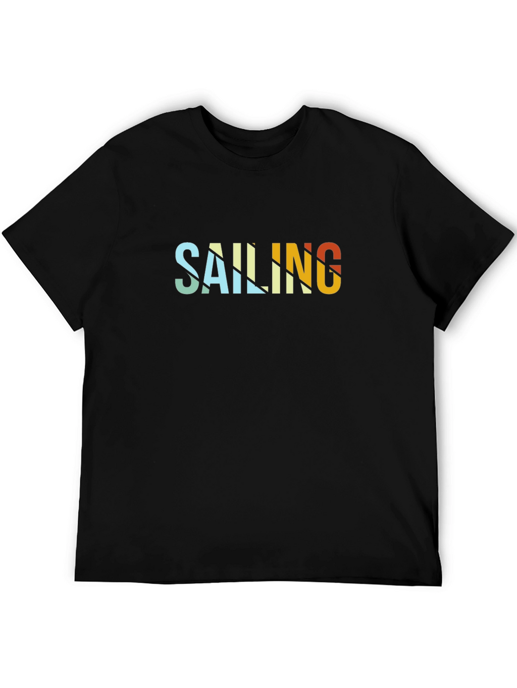 Sailing Graphic Black T-Shirt