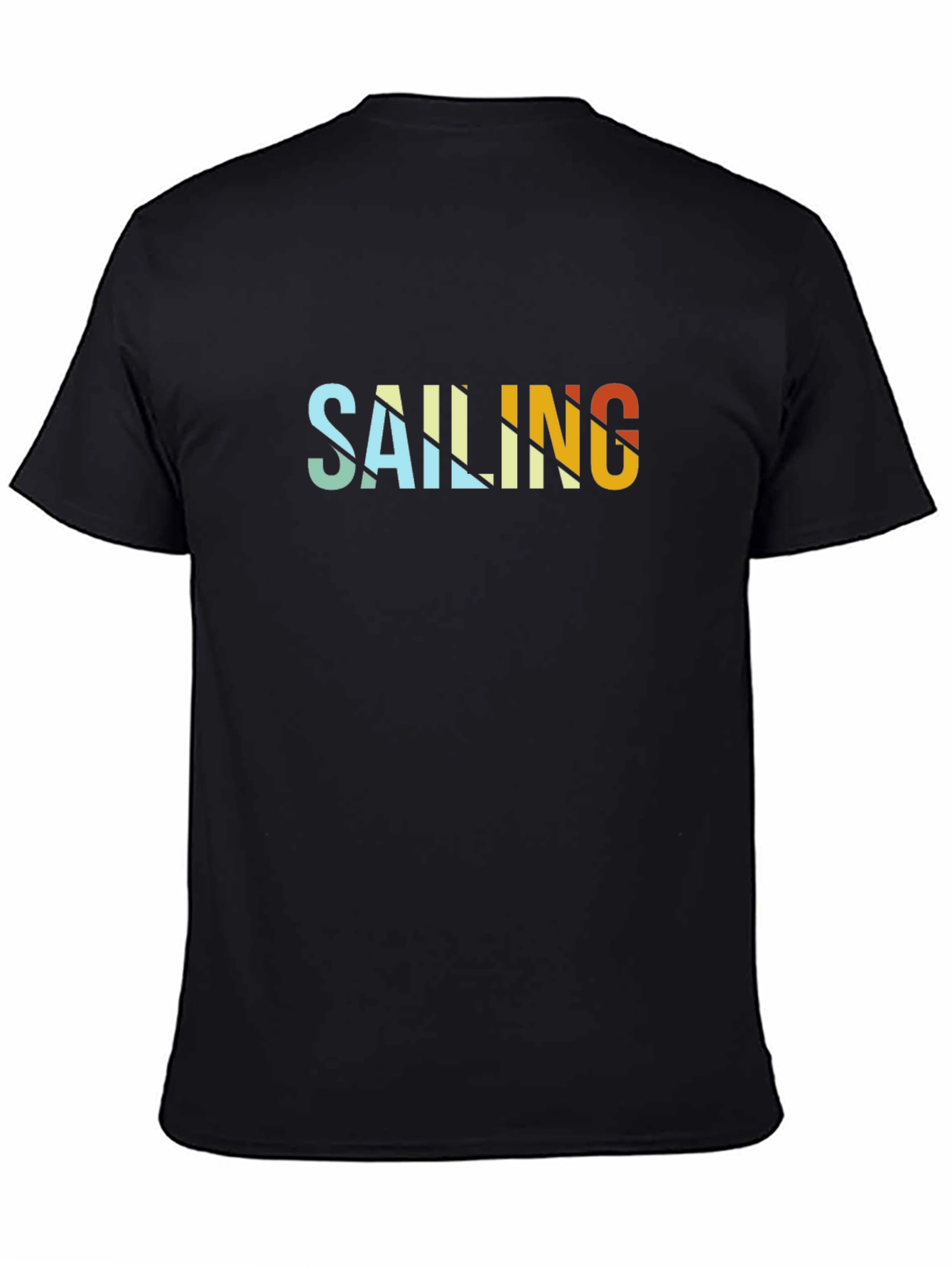 Sailing Graphic Black T-Shirt