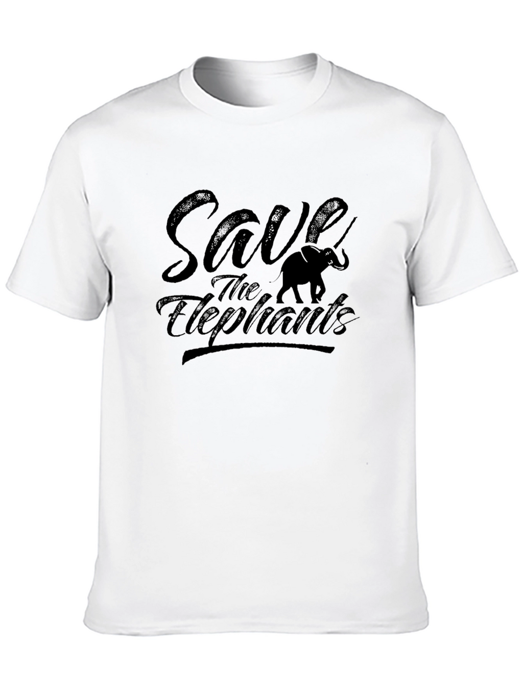 Save the Elephants Graphic Tee - Black