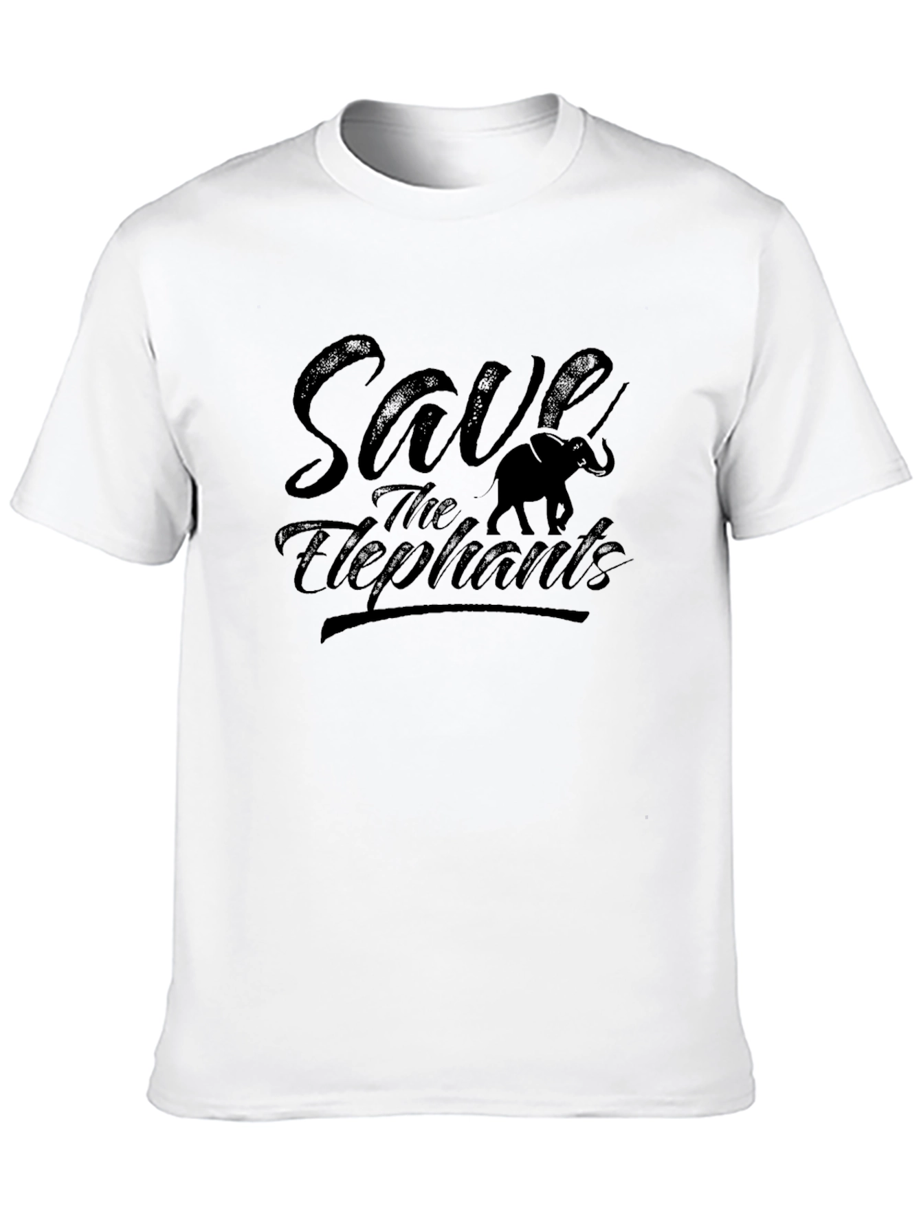 Save the Elephants Graphic Tee - Black