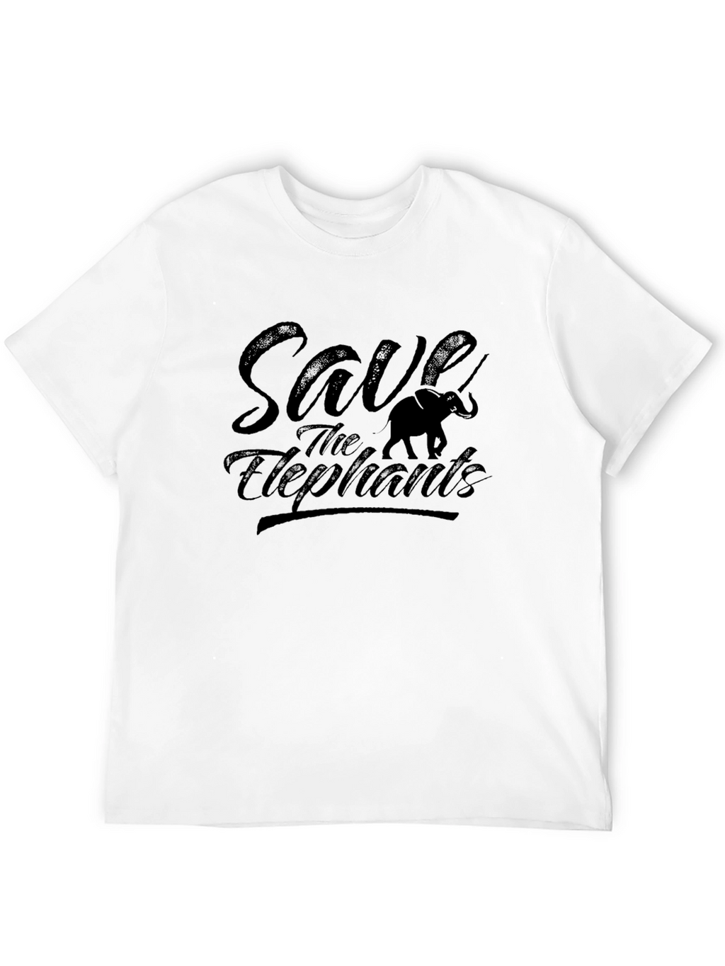 Save the Elephants Graphic Tee - Black