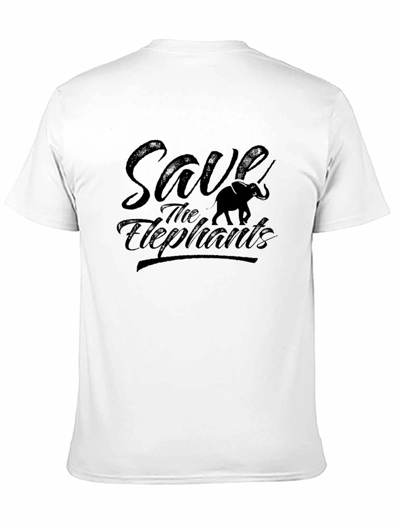 Save the Elephants Graphic Tee - Black