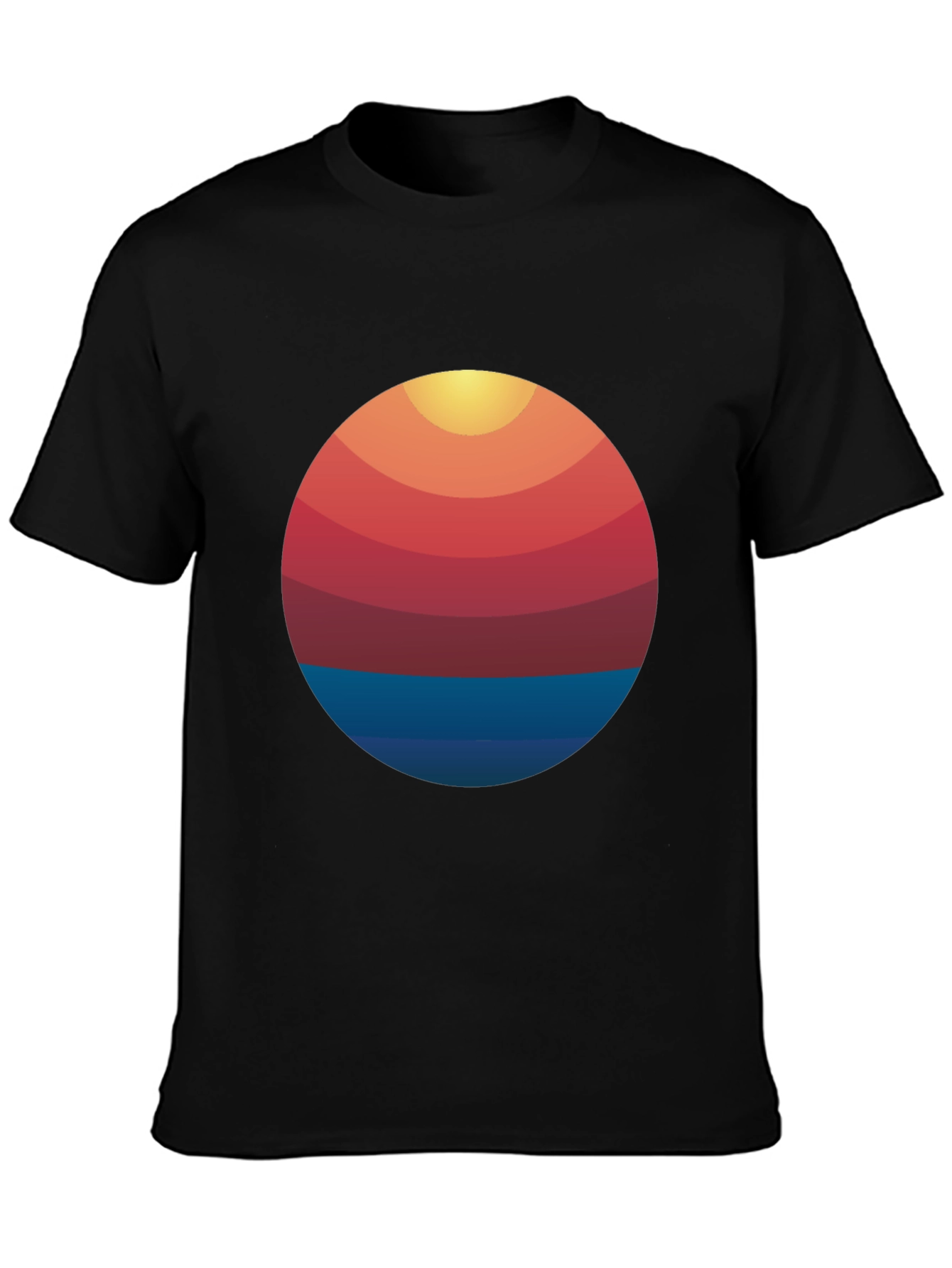 Retro Sunset Graphic T-Shirt - Cool Casual Tee