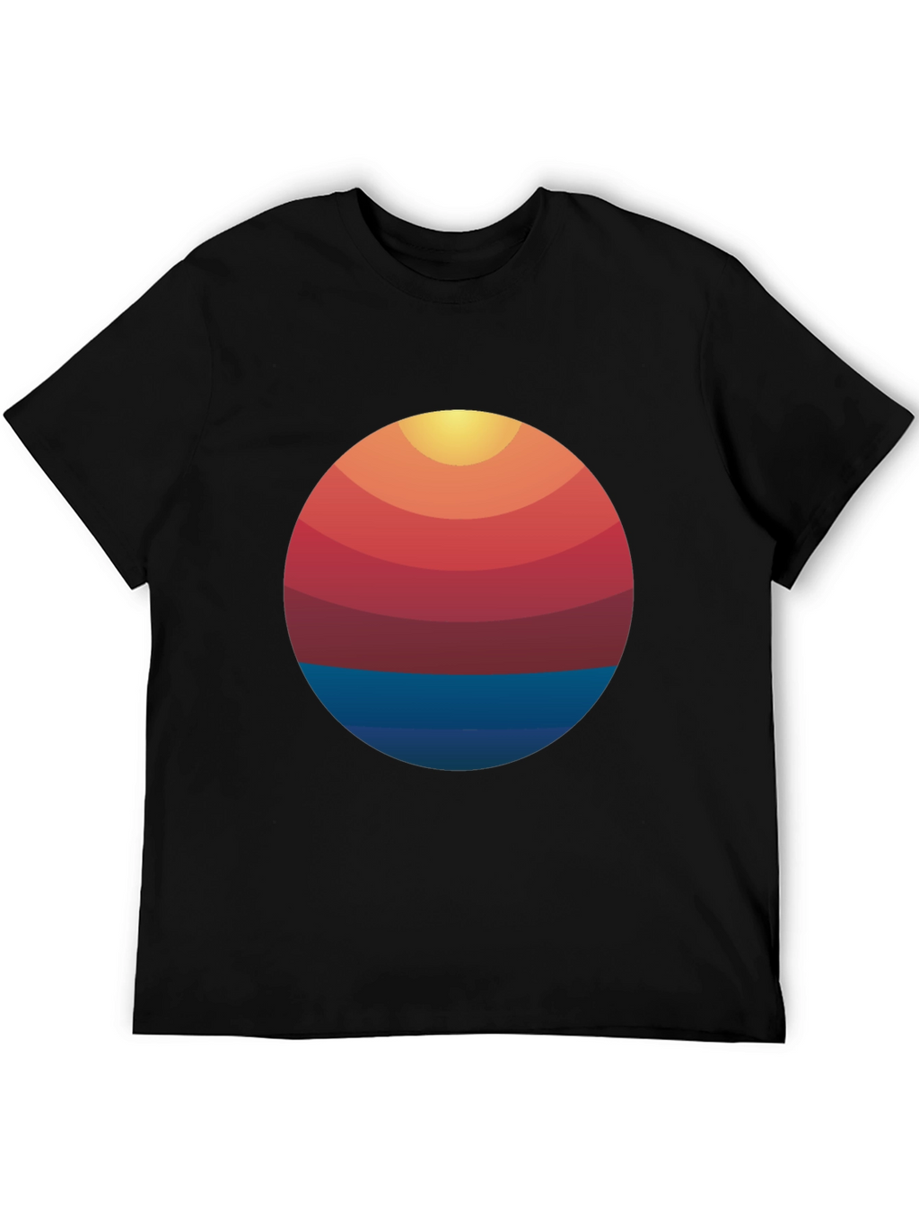 Retro Sunset Graphic T-Shirt - Cool Casual Tee