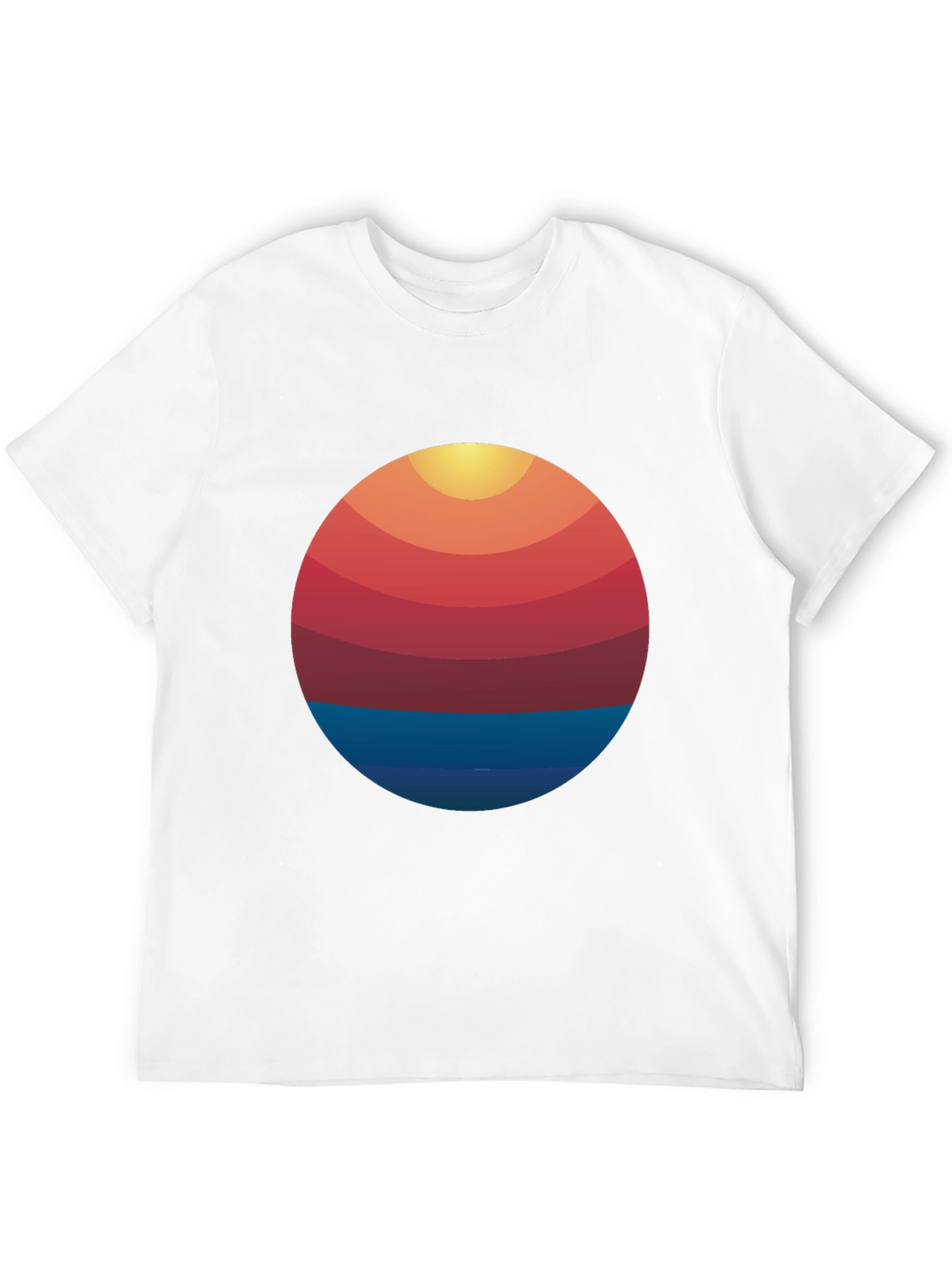 Retro Sunset Graphic T-Shirt - Cool Casual Tee