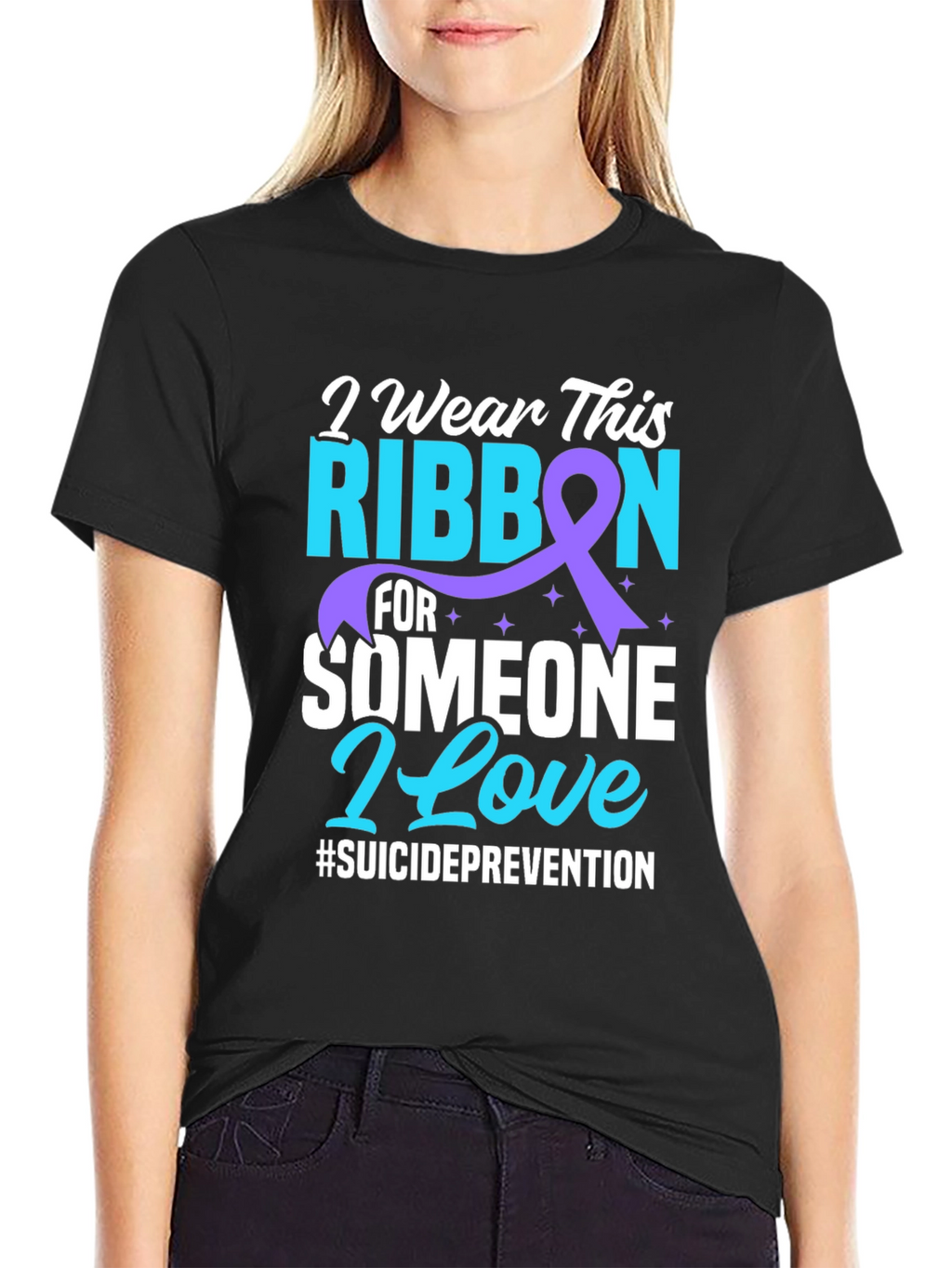 Suicide Prevention Ribbon Graphic Tee