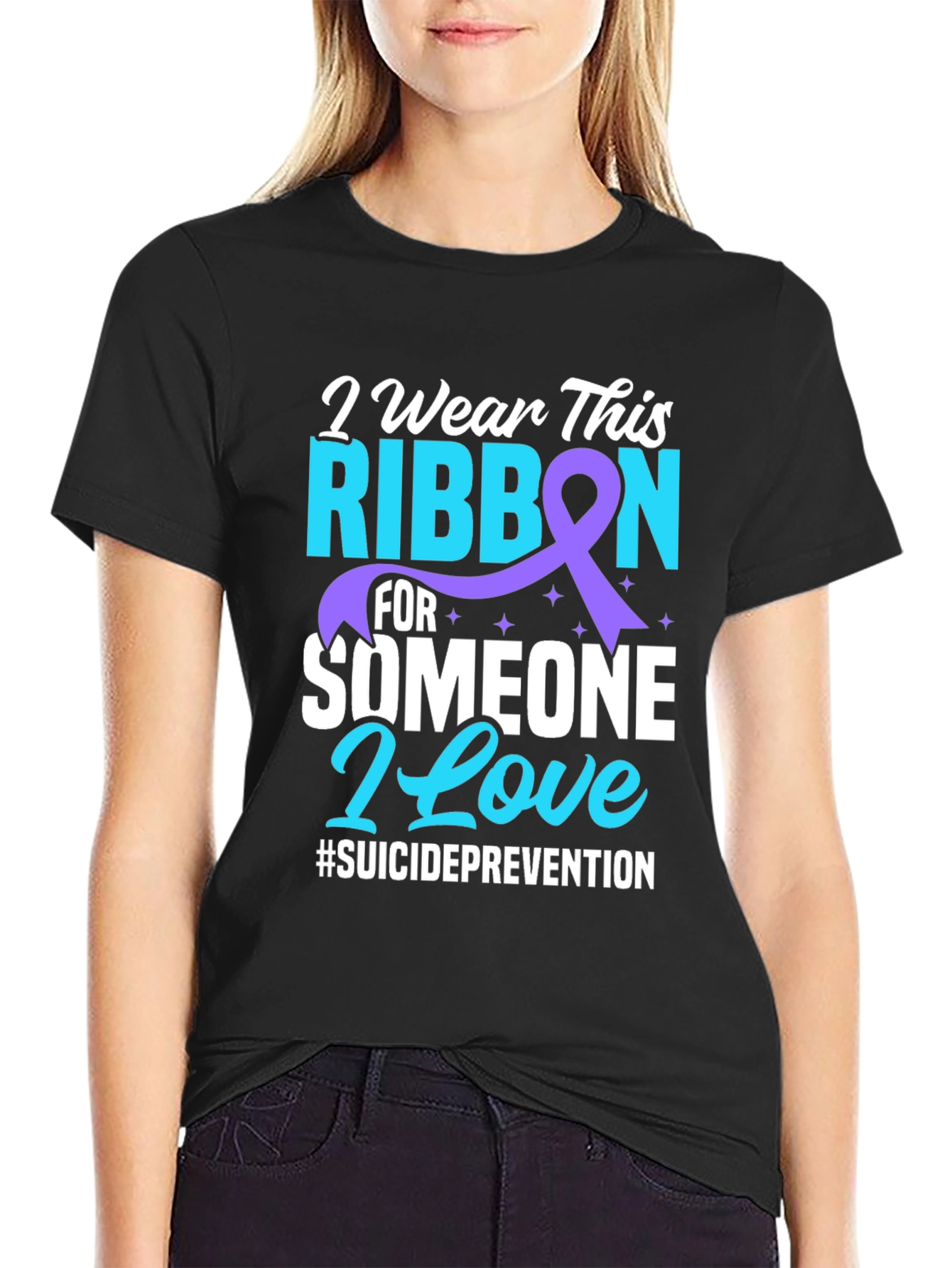 Suicide Prevention Ribbon Graphic Tee