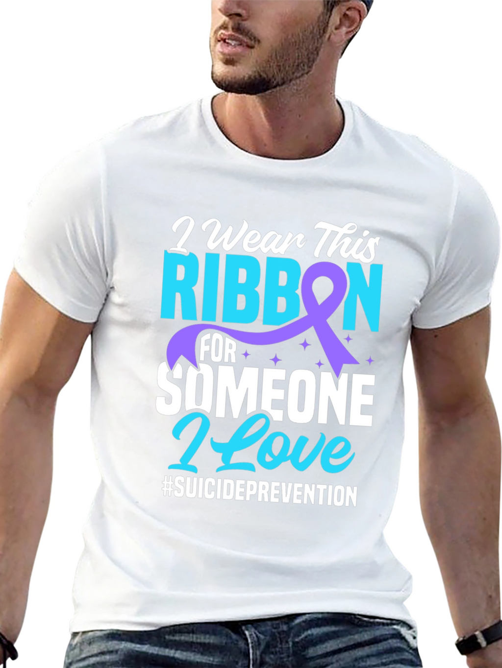 Suicide Prevention Ribbon Graphic Tee