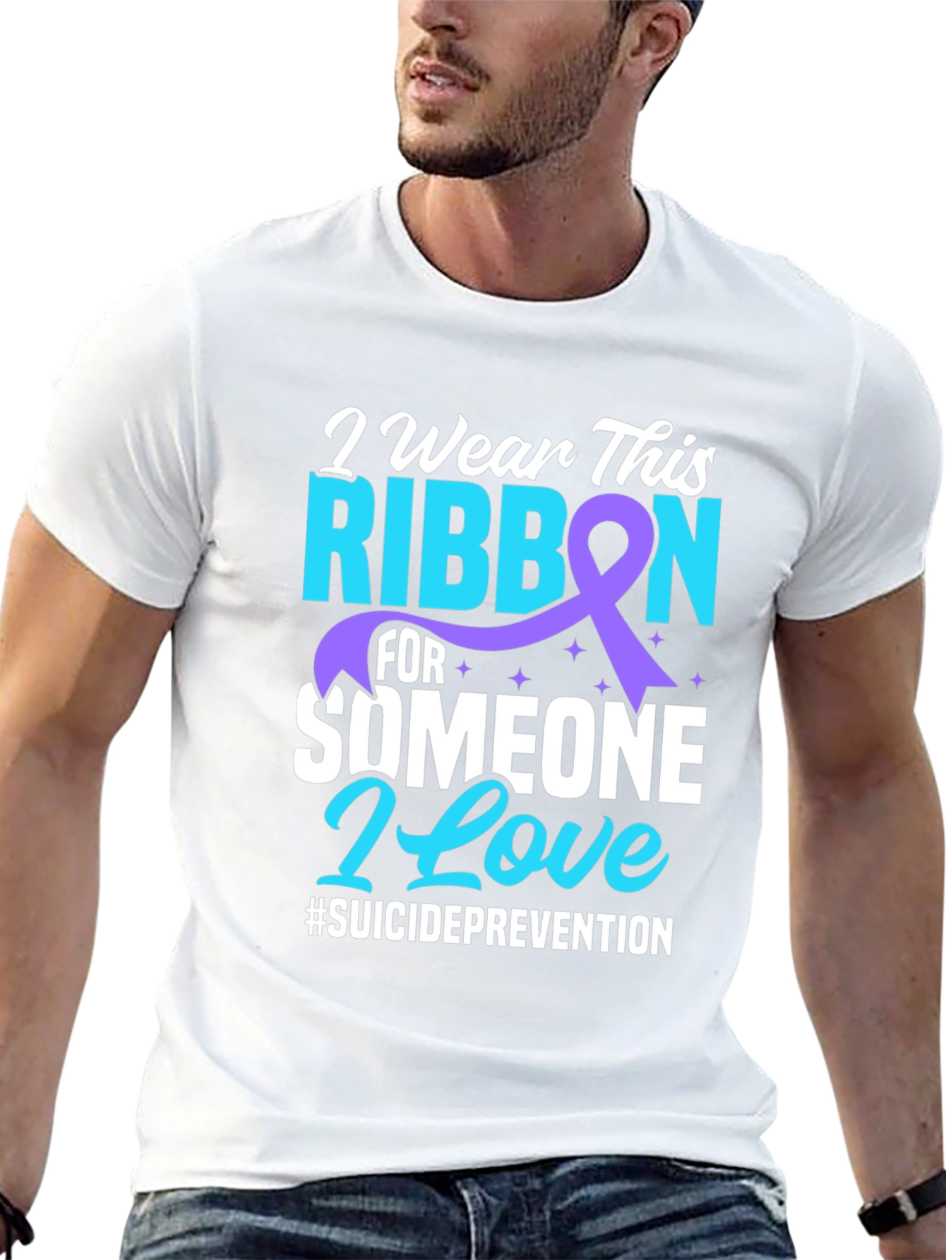 Suicide Prevention Ribbon Graphic Tee