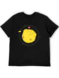 Funny Cheese Lover Graphic Tee - Black