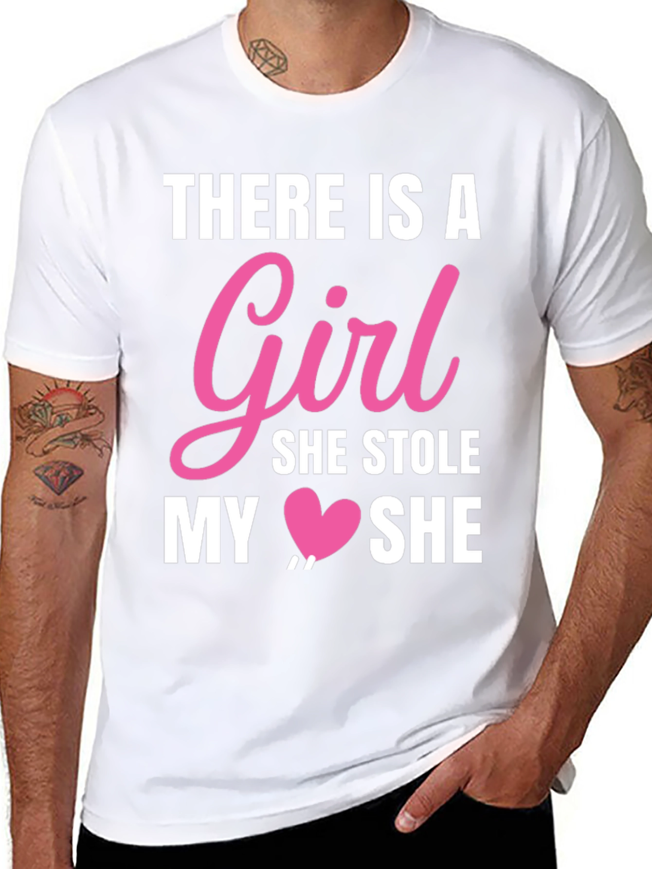 Girl Stole My Heart Black Graphic Tee
