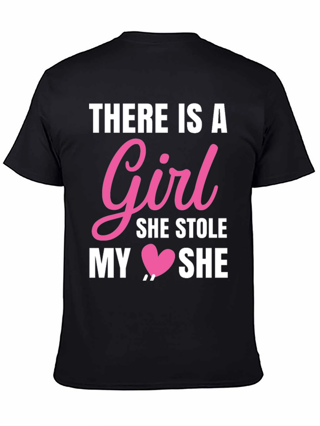 Girl Stole My Heart Black Graphic Tee