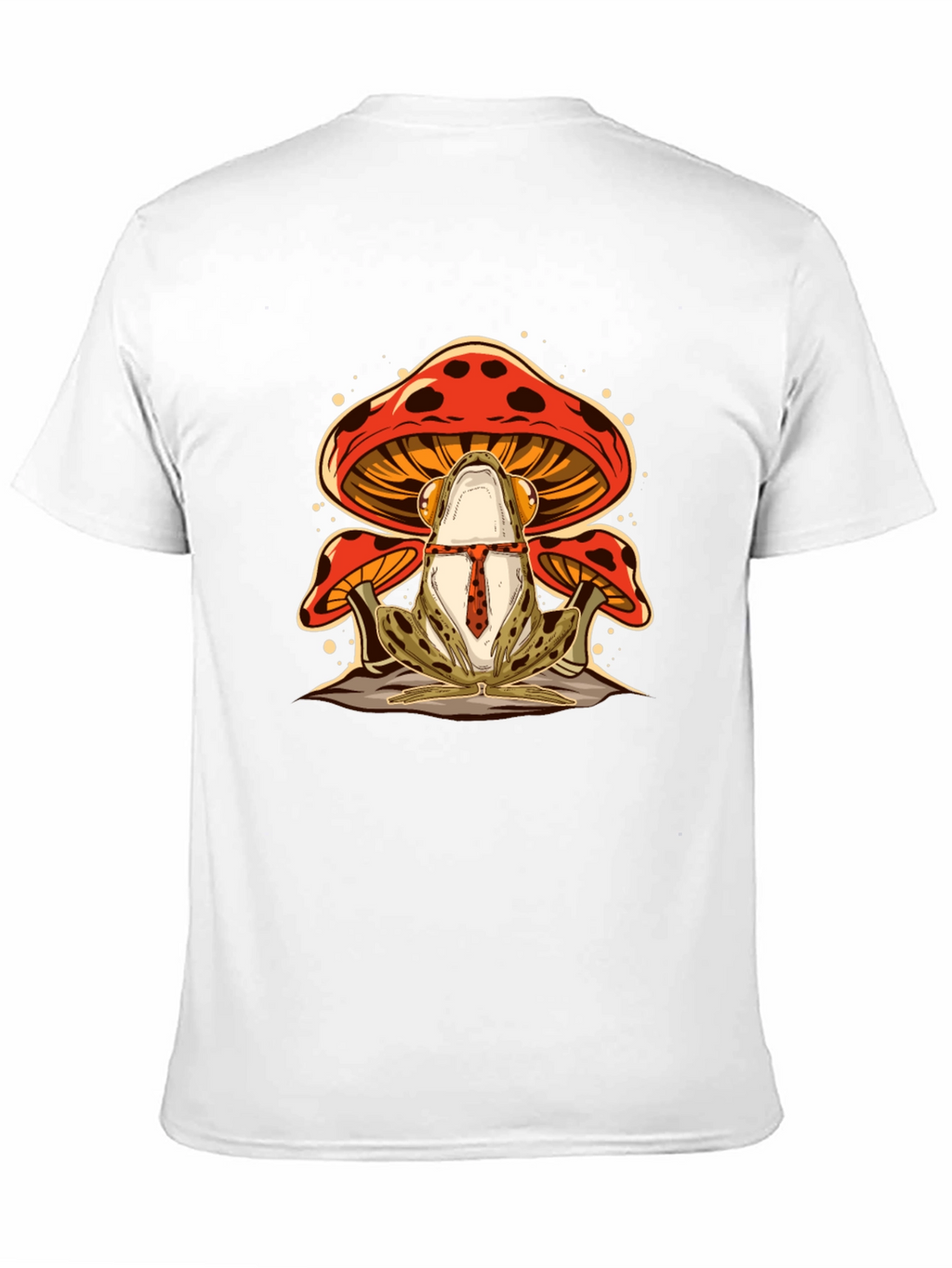 Frog & Mushroom Graphic Tee - Black