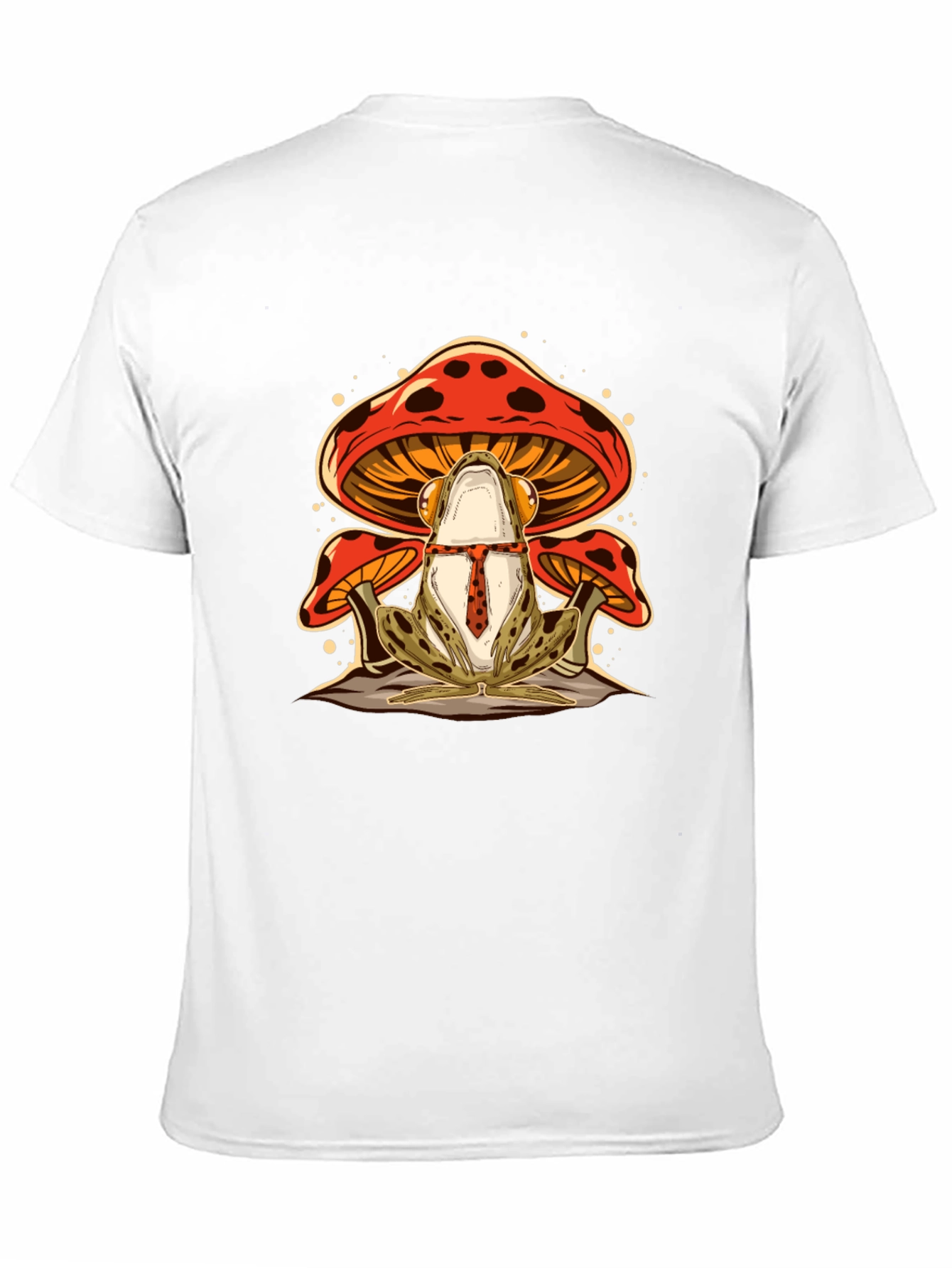 Frog & Mushroom Graphic Tee - Black