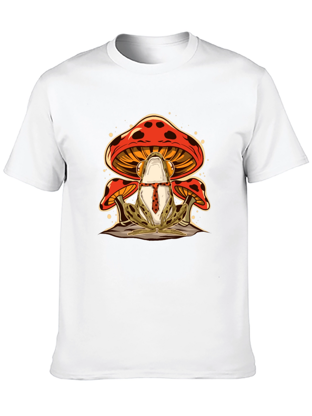 Frog & Mushroom Graphic Tee - Black