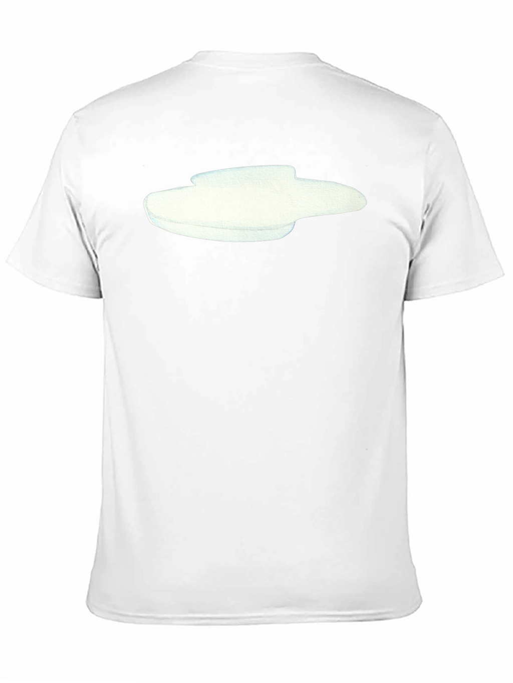 Modern Graphic Tee - Abstract White Design on Black