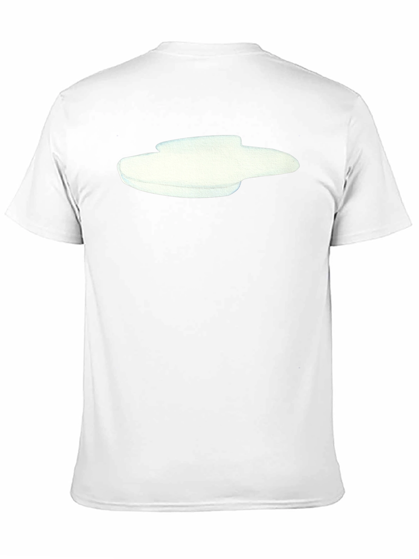 Modern Graphic Tee - Abstract White Design on Black