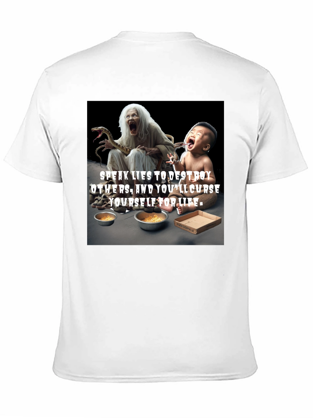 Unique Graphic Tee - Speak Lies Design