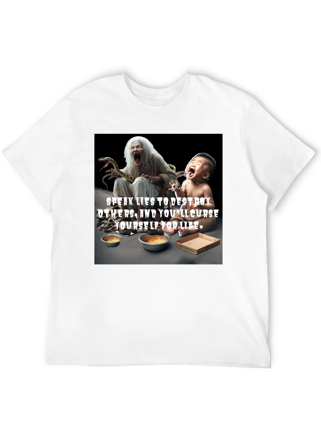Unique Graphic Tee - Speak Lies Design