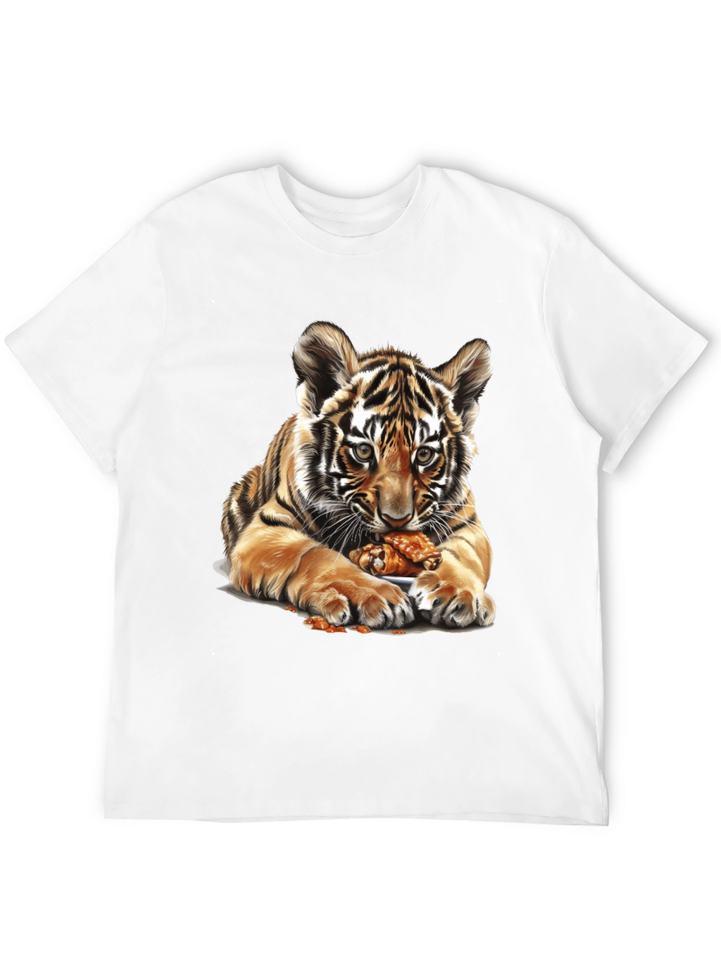 Tiger Cub Chicken Wings Graphic Tee - Black