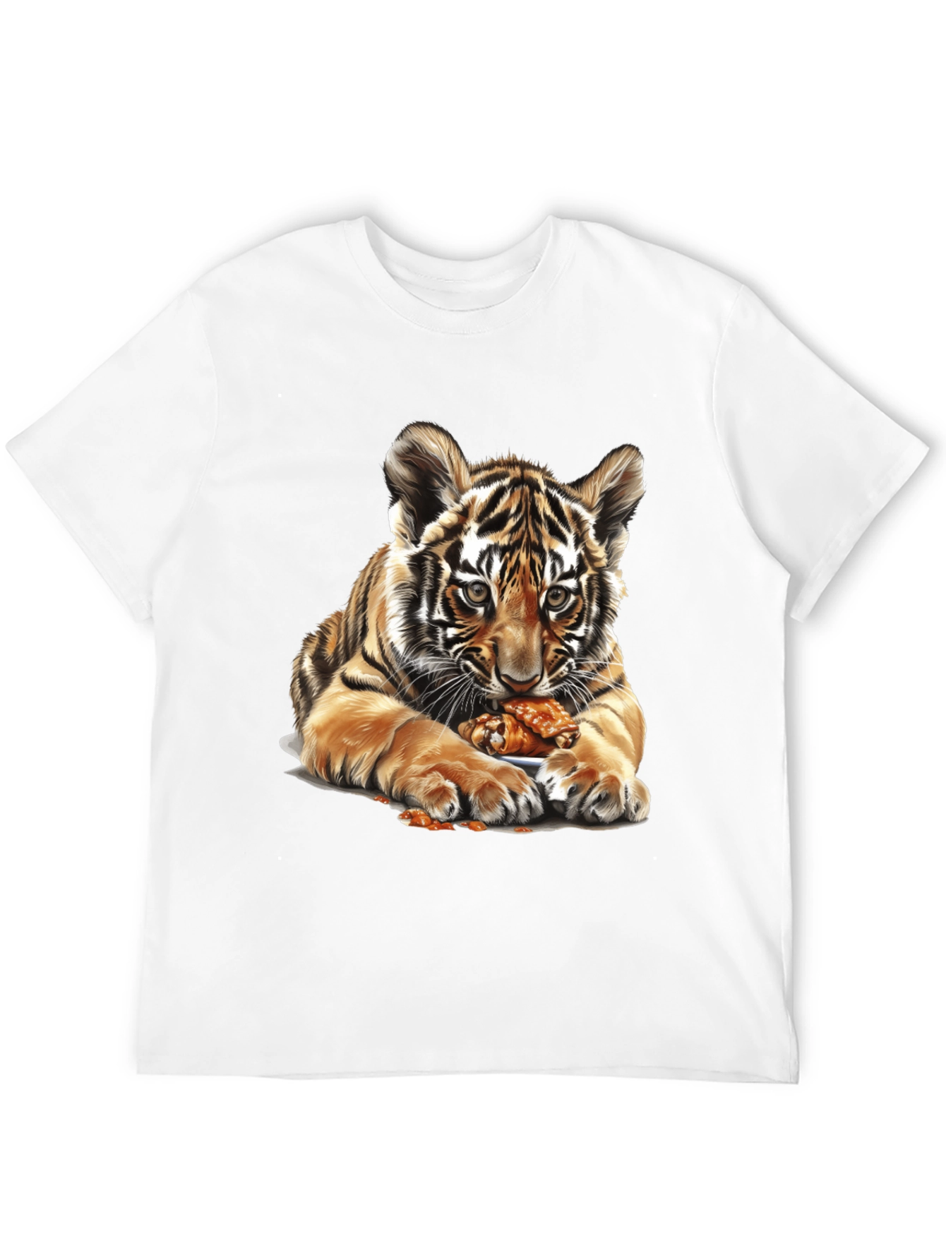 Tiger Cub Chicken Wings Graphic Tee - Black