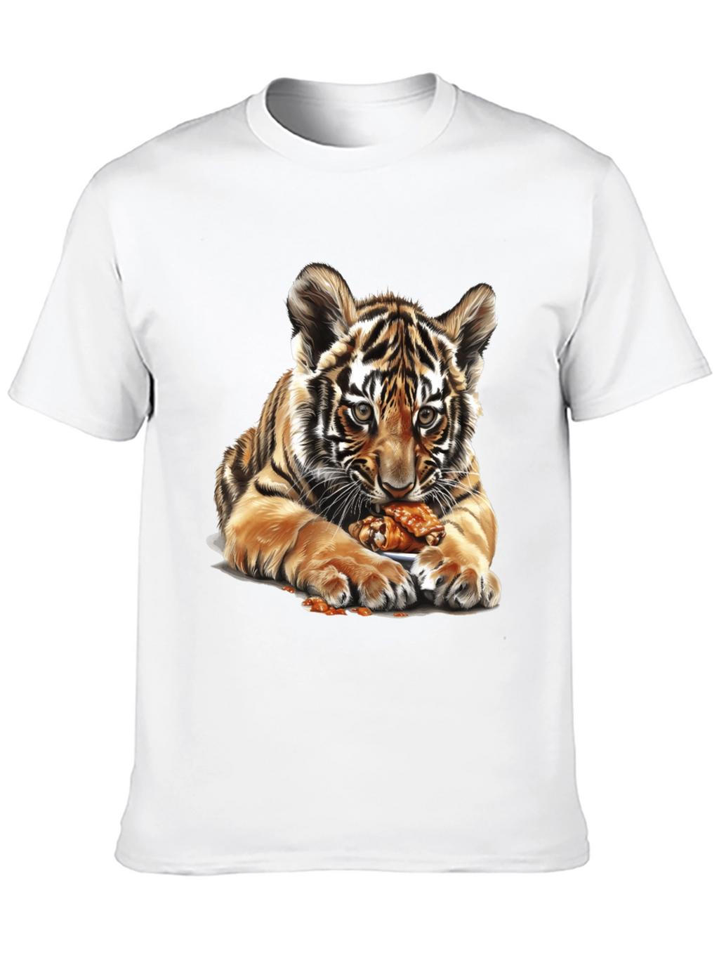 Tiger Cub Chicken Wings Graphic Tee - Black