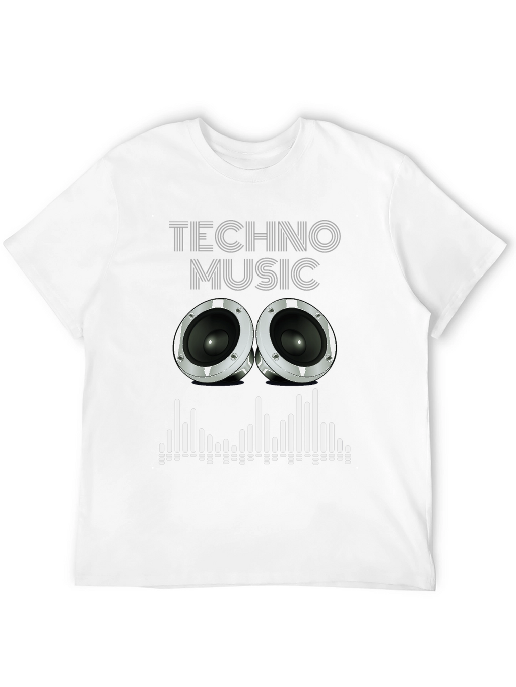 Techno Music Graphic Tee - Speaker Design