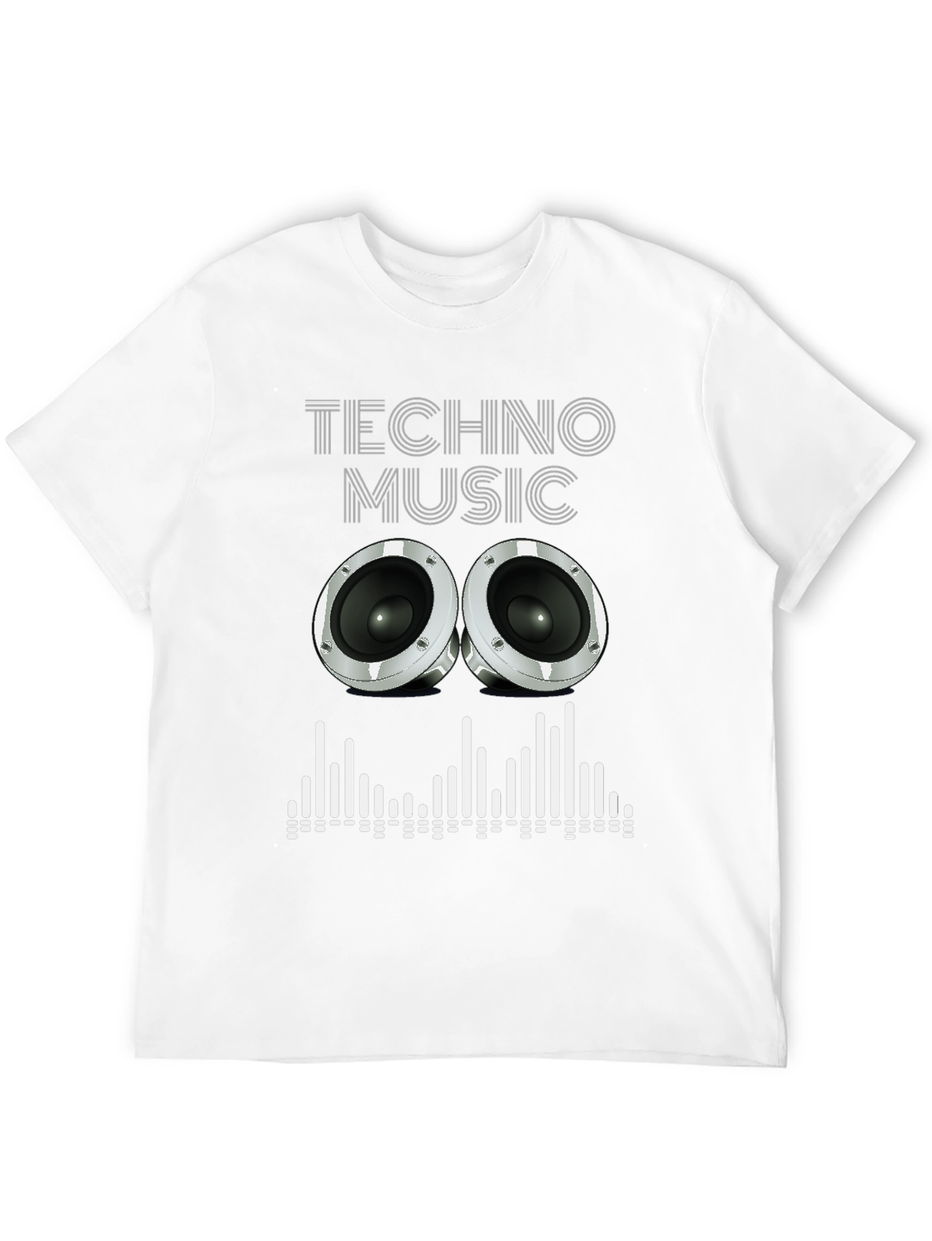 Techno Music Graphic Tee - Speaker Design