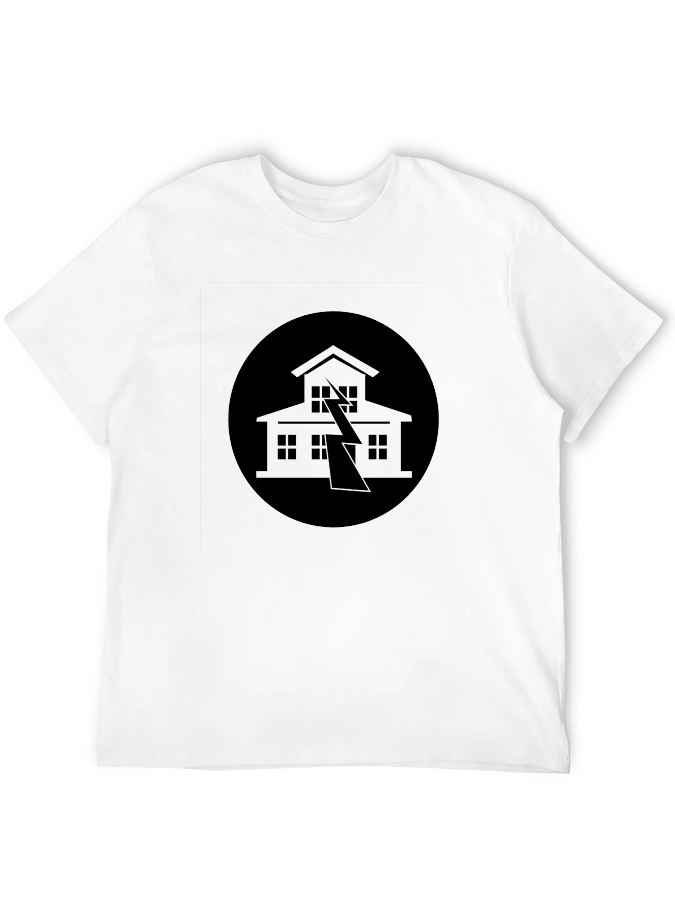 Striking Black T-Shirt with Bold Graphic Design