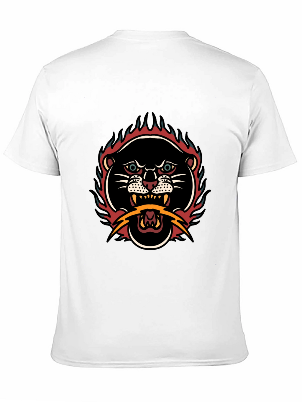 Retro Tattoo Style Panther Graphic Tee