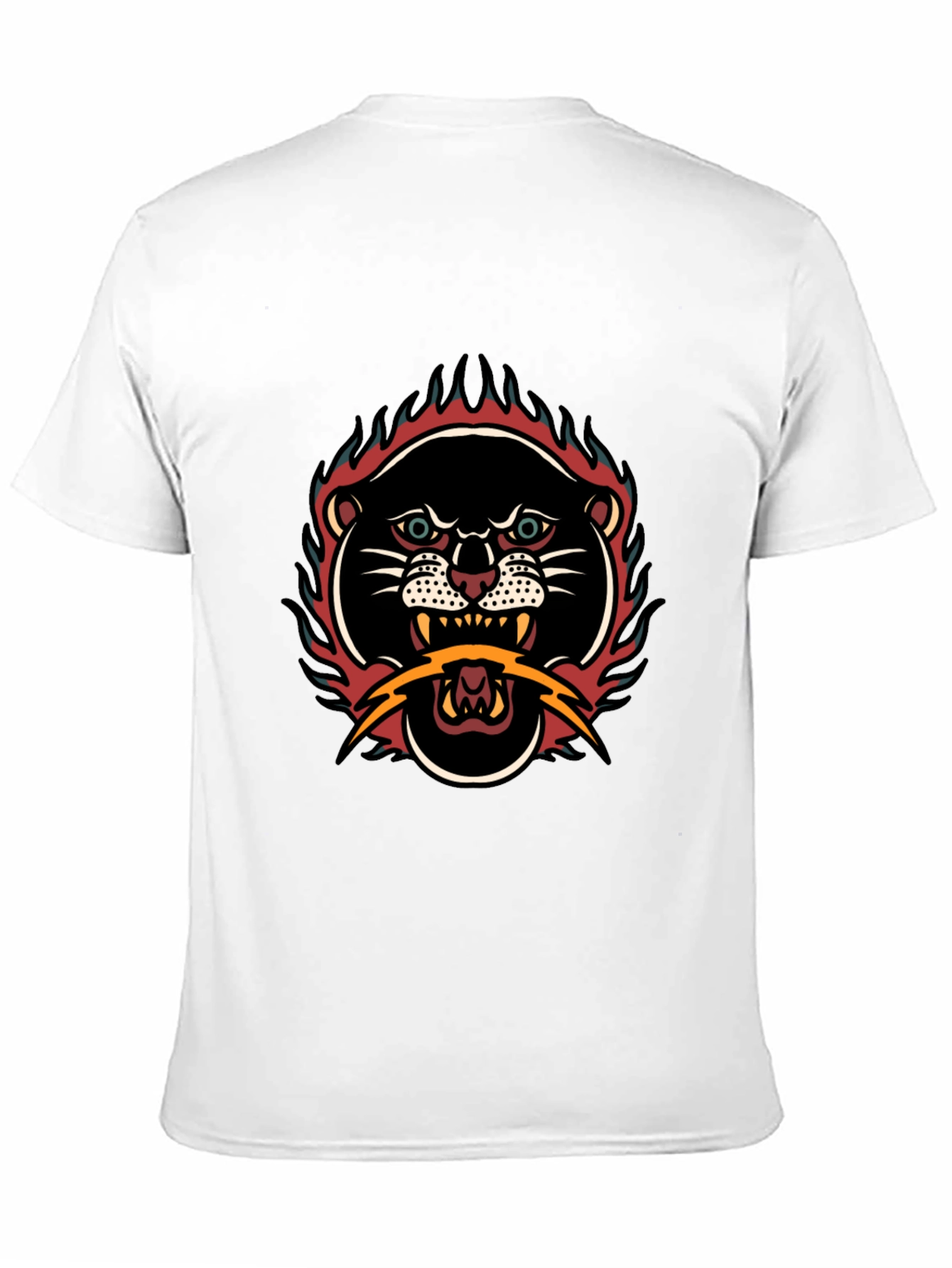 Retro Tattoo Style Panther Graphic Tee