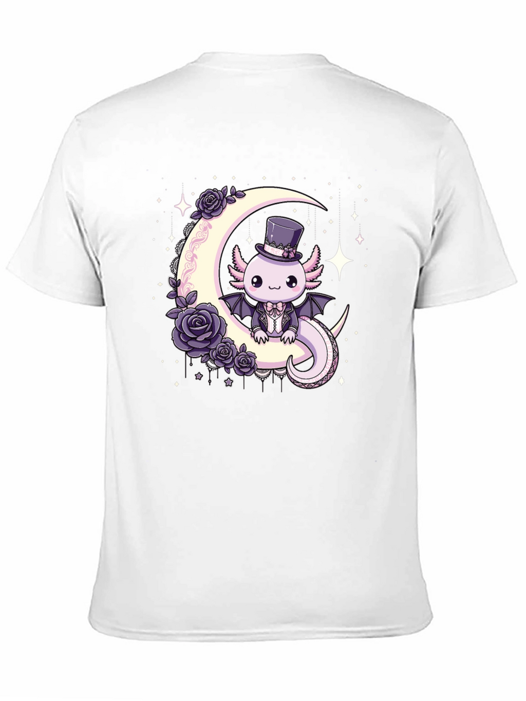 Gothic Axolotl Moon T-Shirt