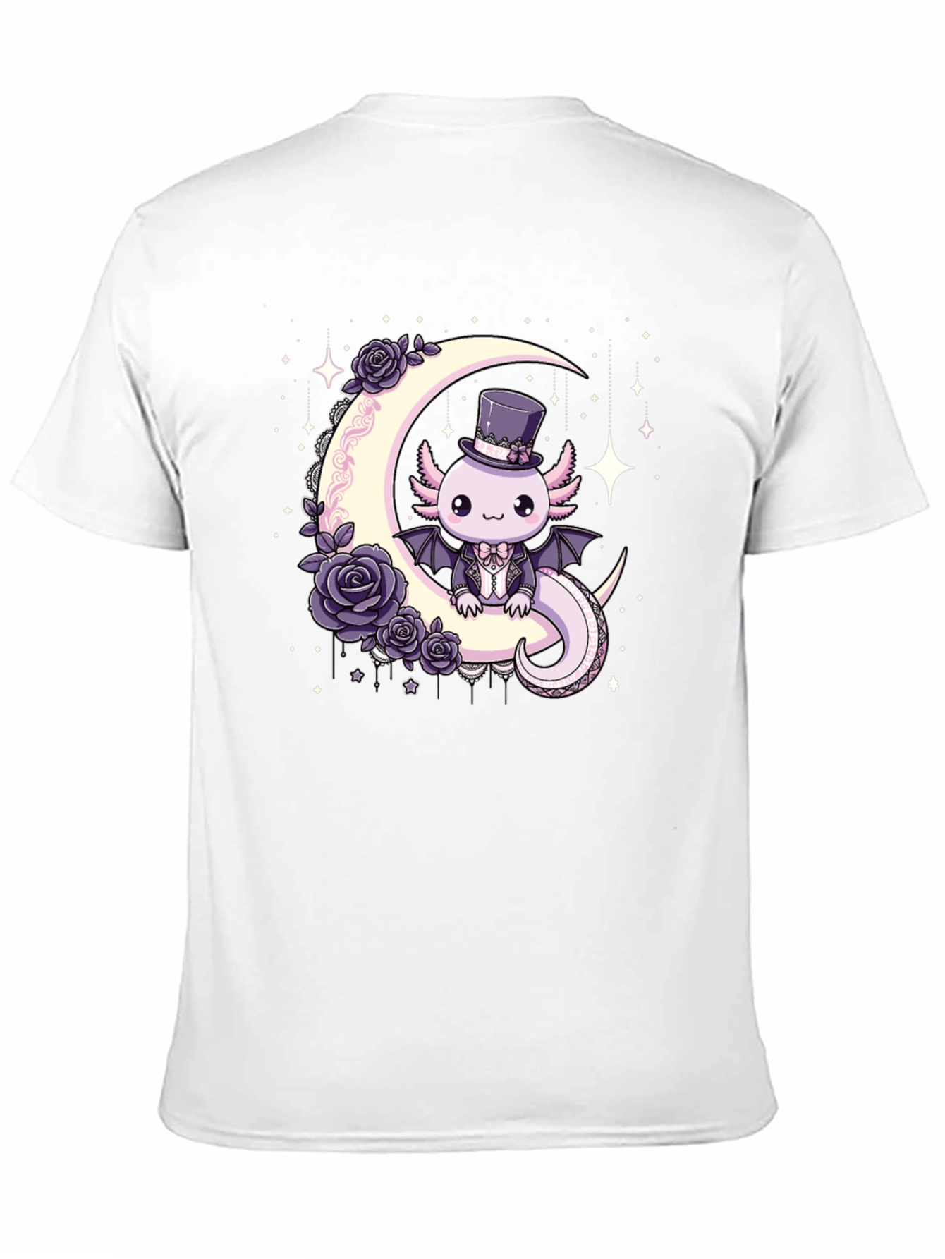 Gothic Axolotl Moon T-Shirt