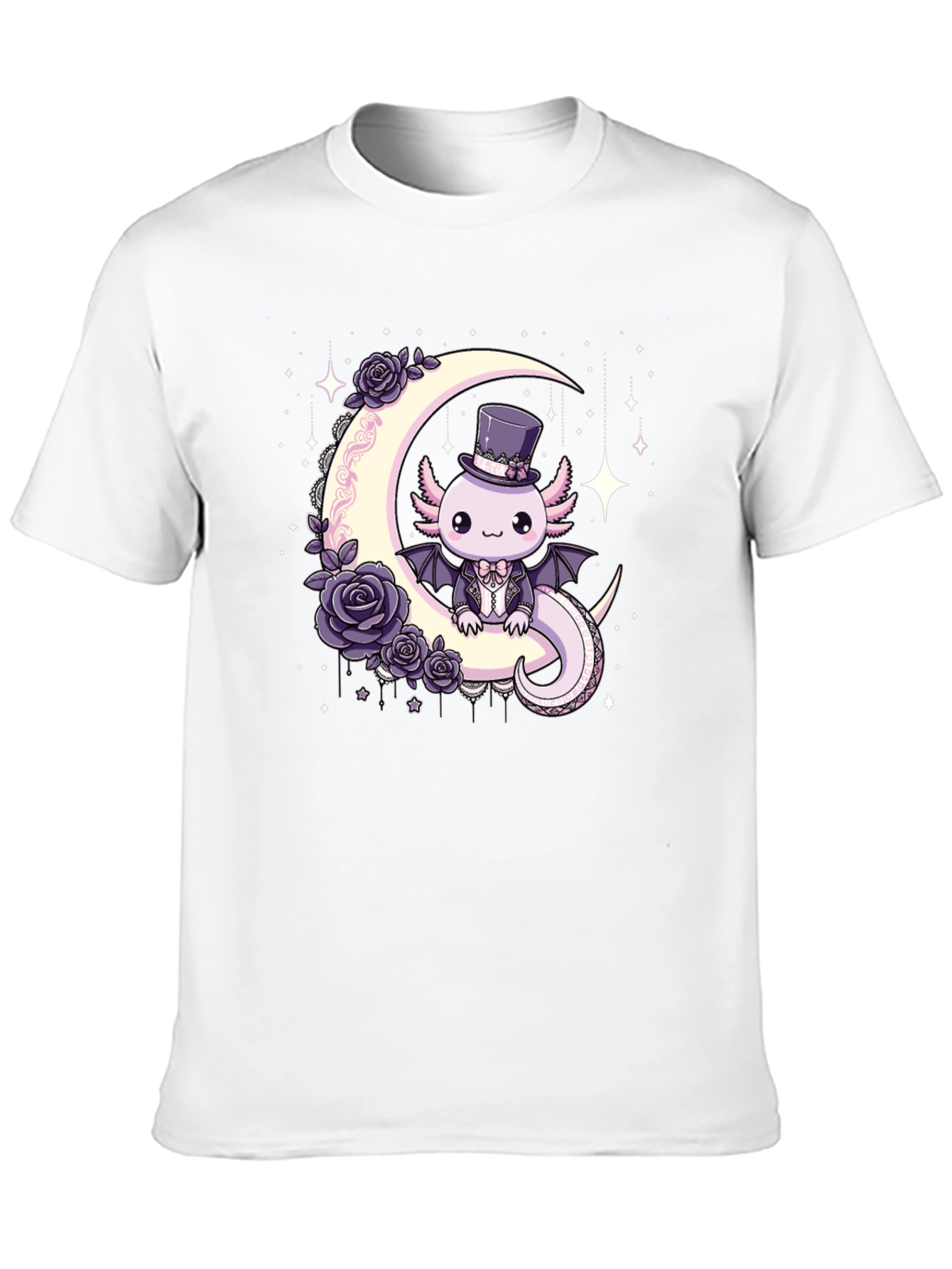 Gothic Axolotl Moon T-Shirt