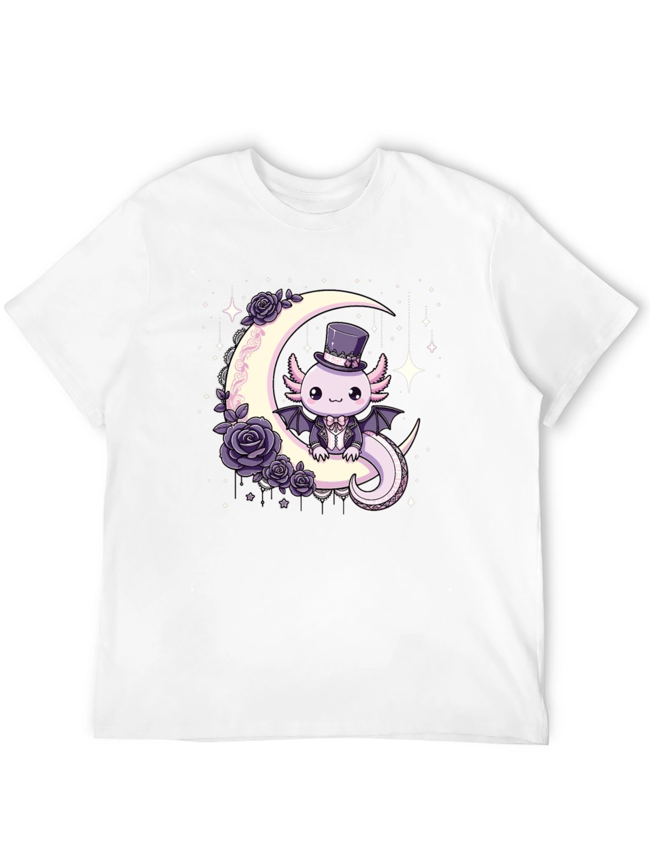 Gothic Axolotl Moon T-Shirt