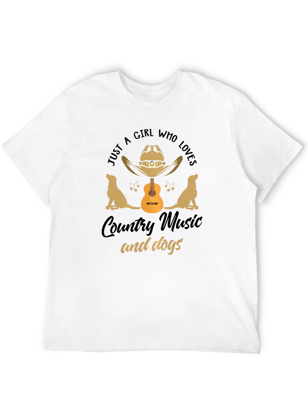 Country Music & Dog Lover Graphic Tee